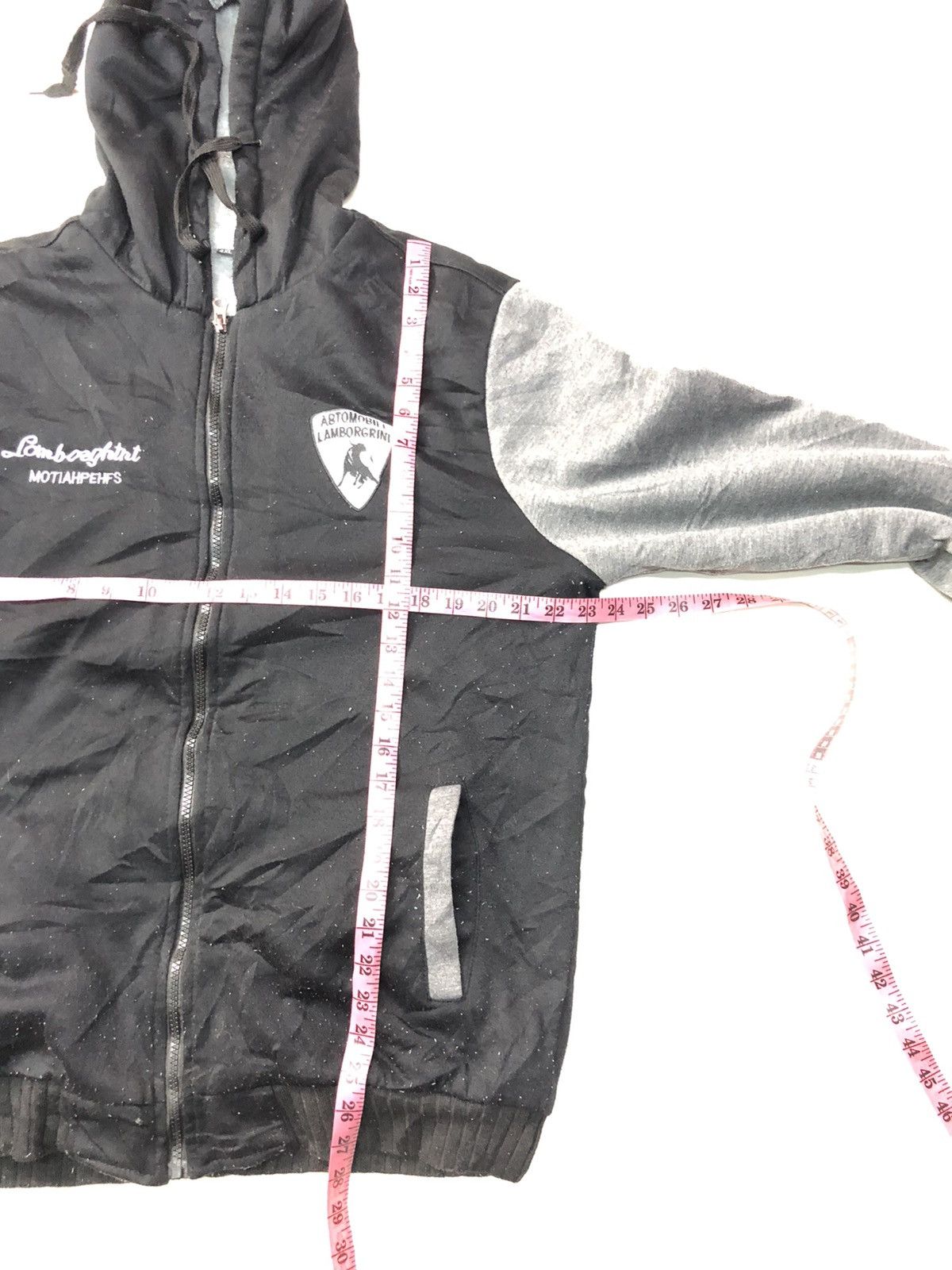 Japanese Brand × Lamborghini × Vintage VINTAGE LAMBORGINI FLEECE SWEATER HOODIE Size US L / EU 52-54 / 3 - 14 Thumbnail