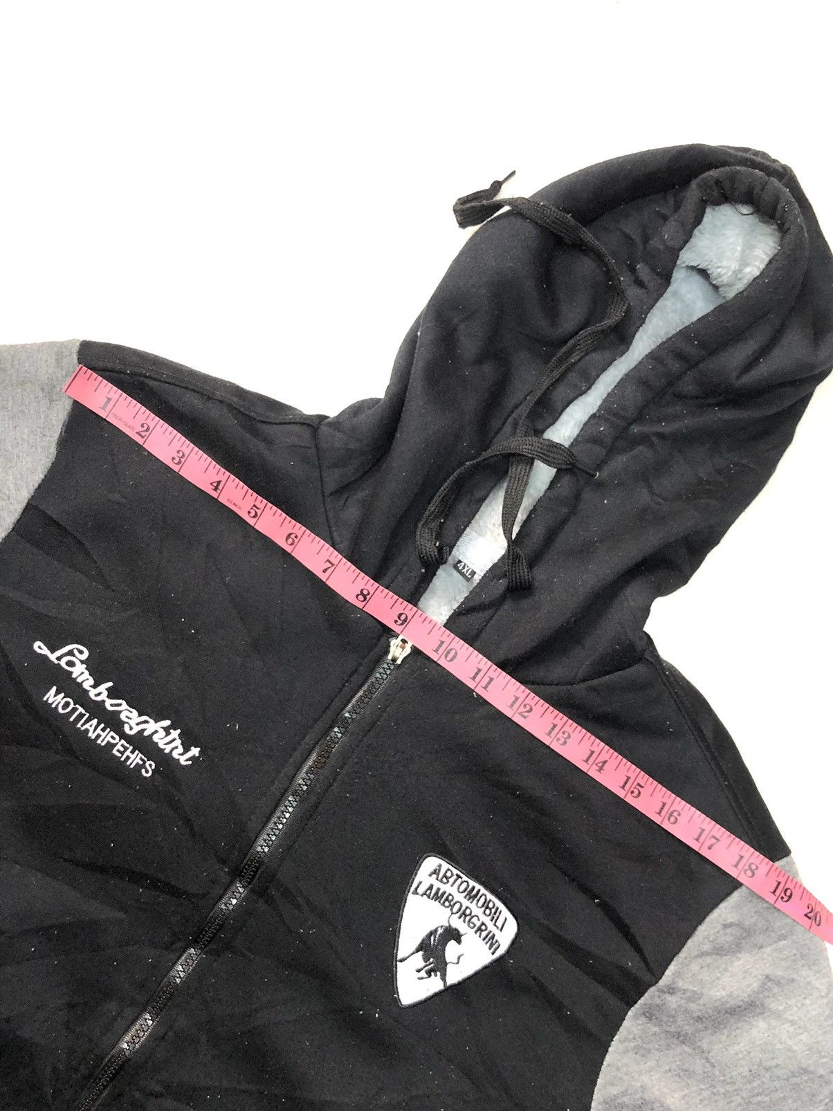 Japanese Brand × Lamborghini × Vintage VINTAGE LAMBORGINI FLEECE SWEATER HOODIE Size US L / EU 52-54 / 3 - 12 Thumbnail