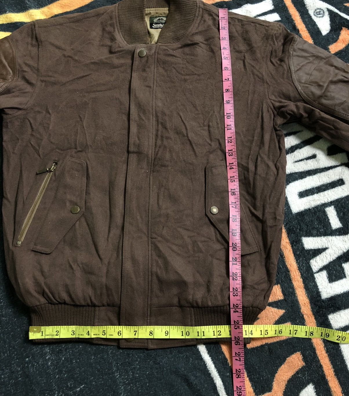 Japanese Brand × Vintage VINTAGE SIMPLE LIFE RENOWN NEW CASUAL JACKET LEATHER ELBOW Size US L / EU 52-54 / 3 - 14 Thumbnail