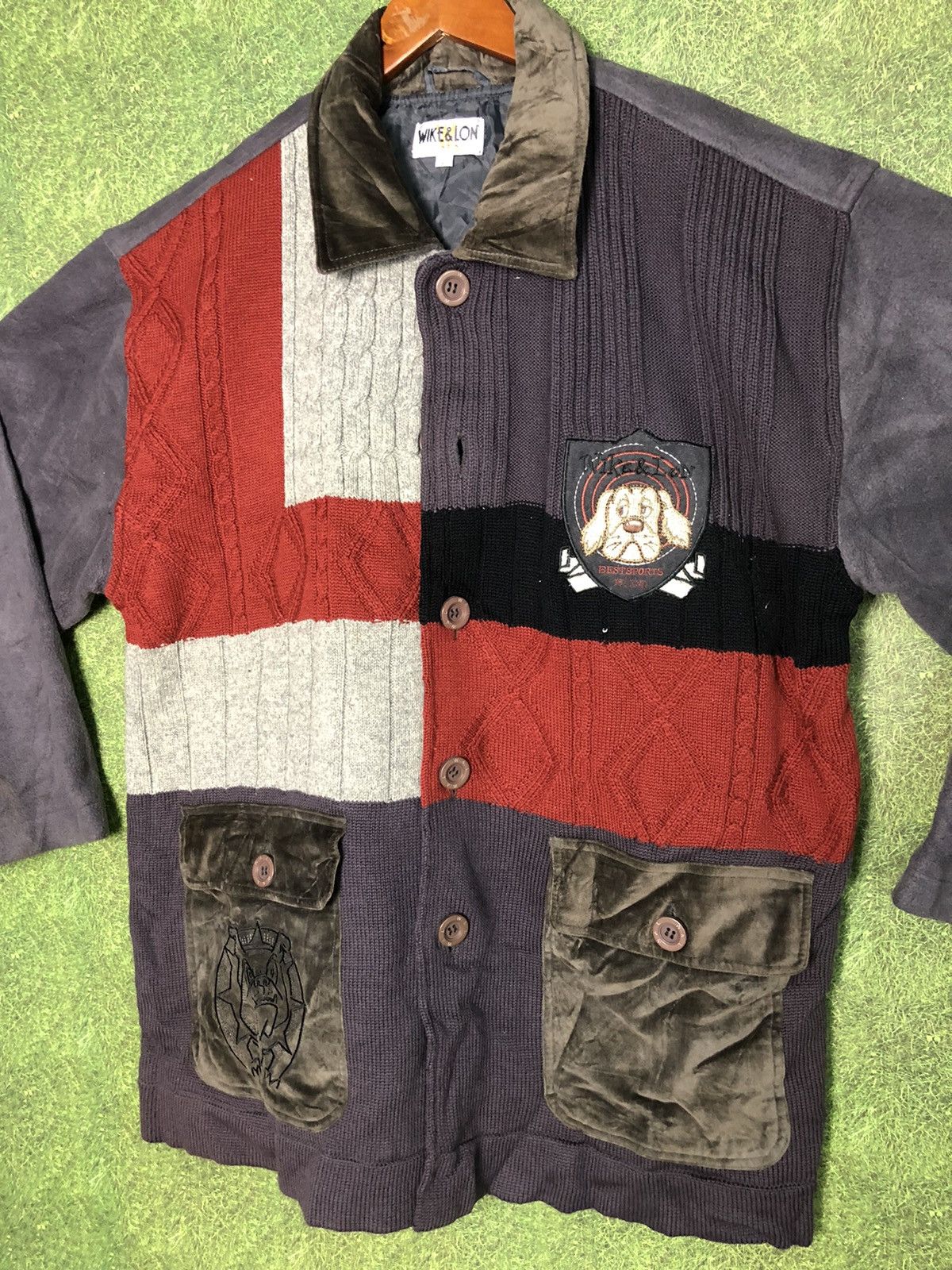 Japanese Brand × Vintage VINTAGE WIKE & LON INTERNATIONAL KNIT WEAR MULTI COLOUR Size US XL / EU 56 / 4 - 1 Thumbnail