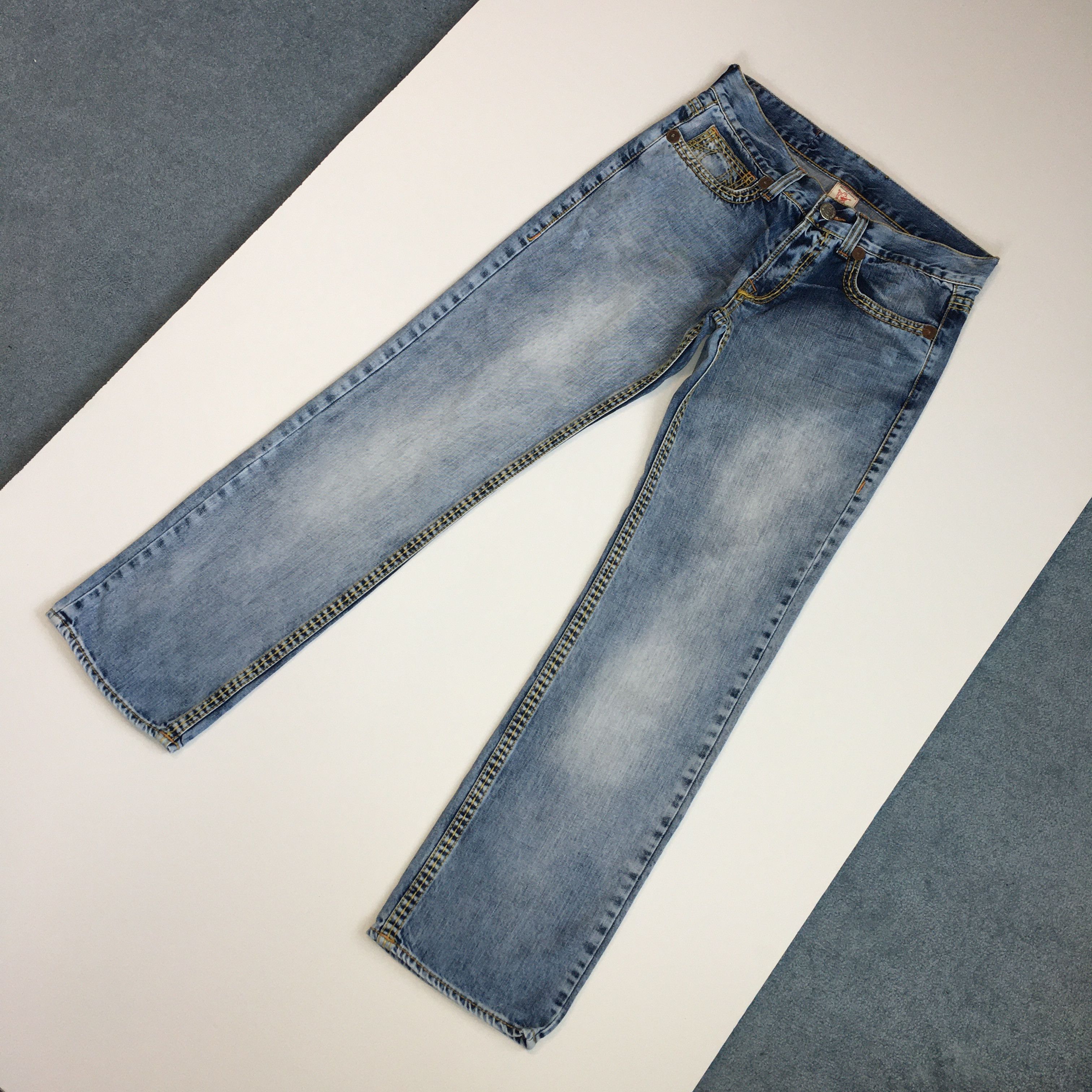 True Religon Geno Super T Blue Jeans Pants Size 33