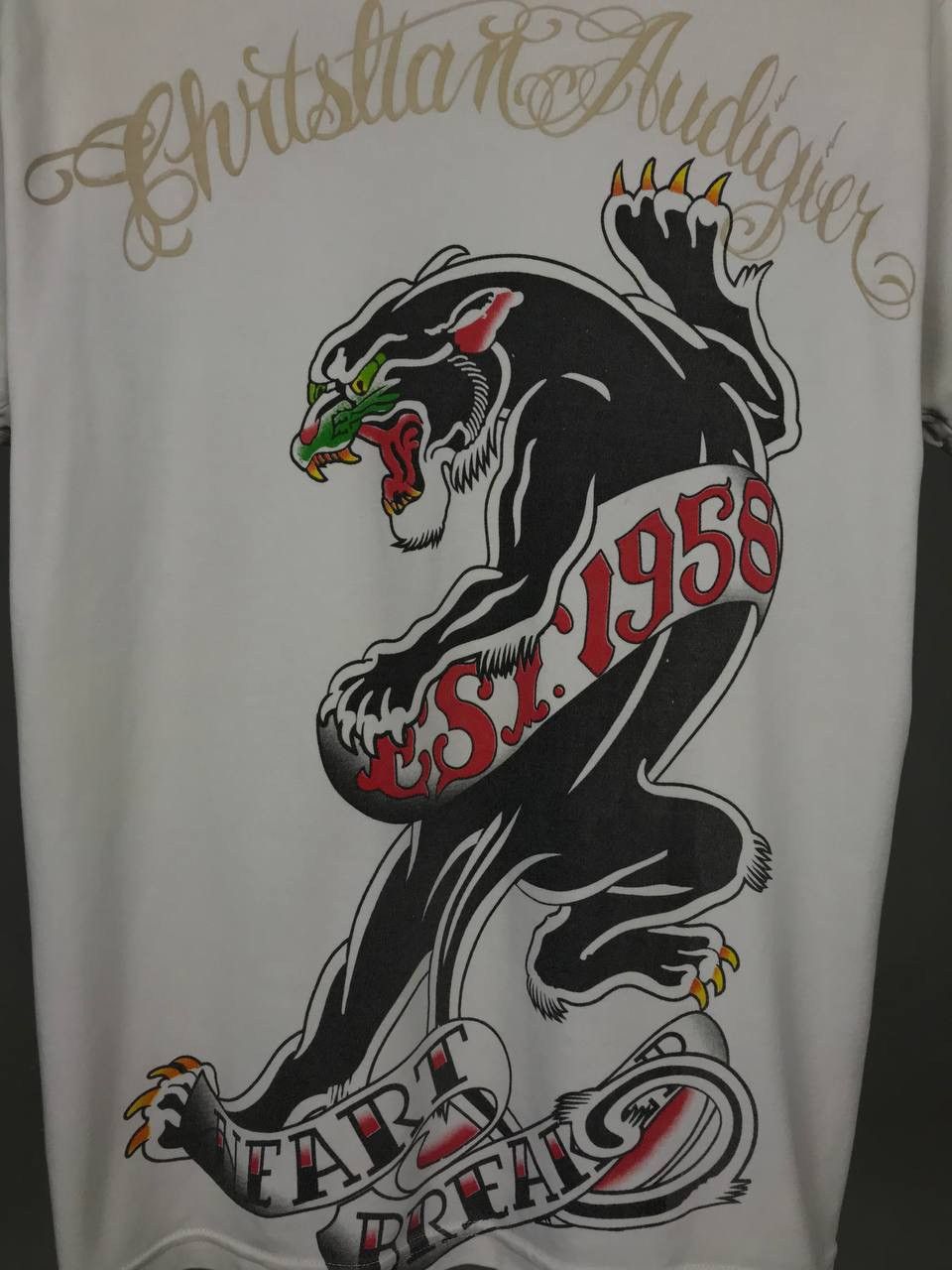 Christian Audigier × Designer × Japanese Brand Christian Audigier Pantera crazy designer overprinted tee Size US XL / EU 56 / 4 - 3 Thumbnail
