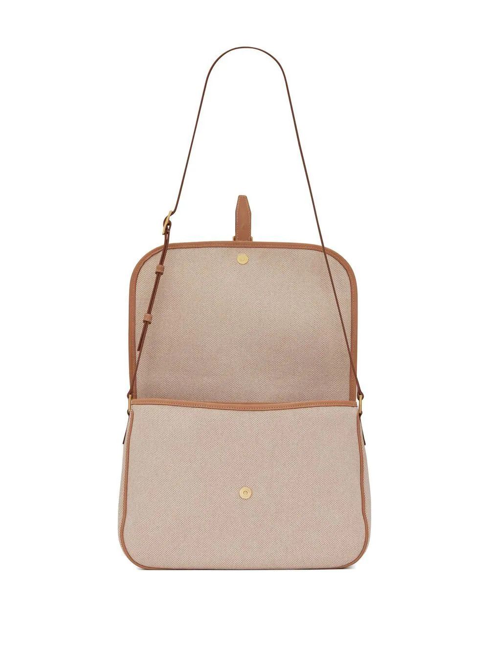 o1w1db10523 Sorbonne canvas shoulder bag in Neutrals