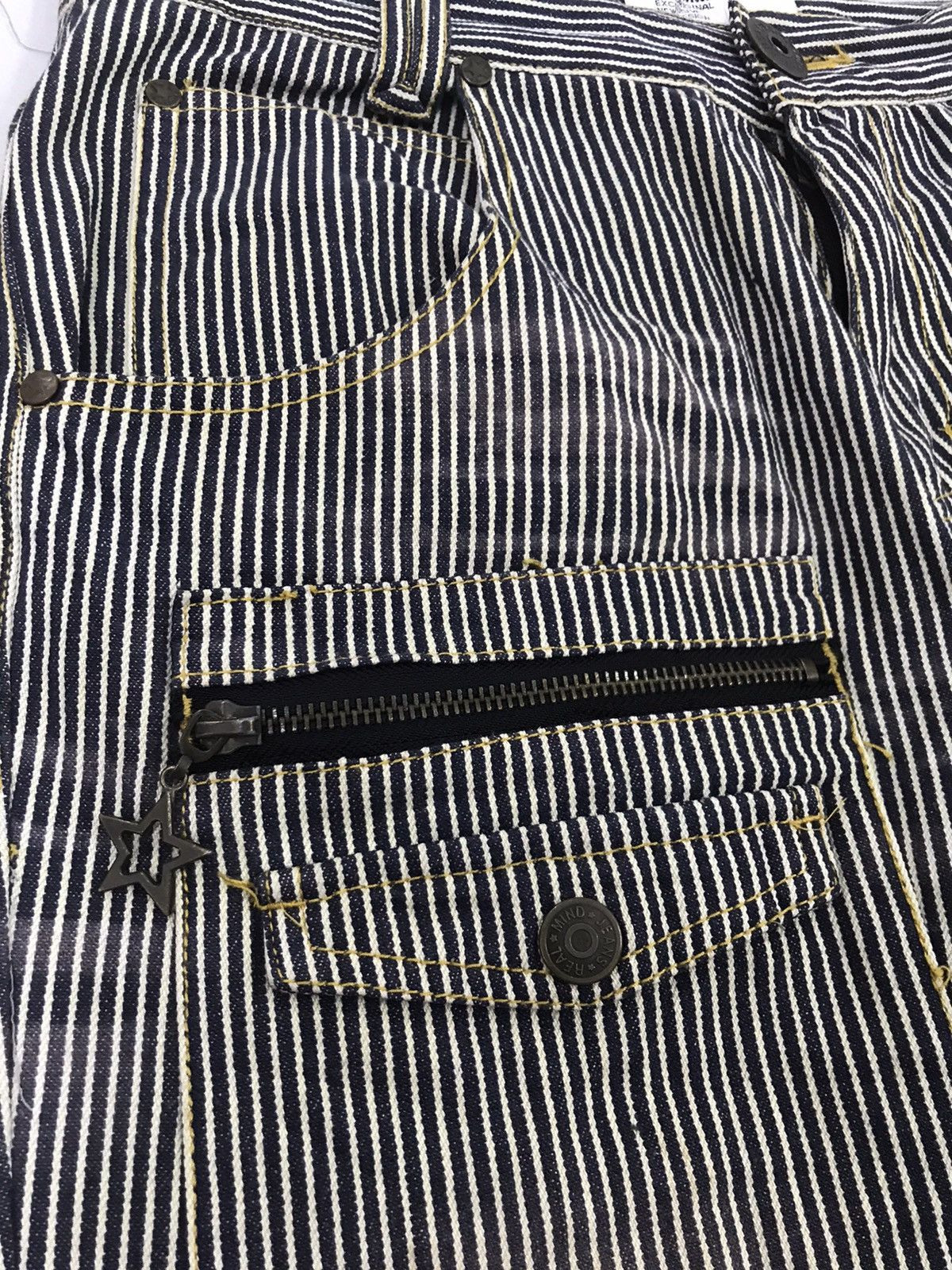Japanese Brand Realmind Japan Hickory Flare Pants Size US 30 / EU 46 - 6 Thumbnail