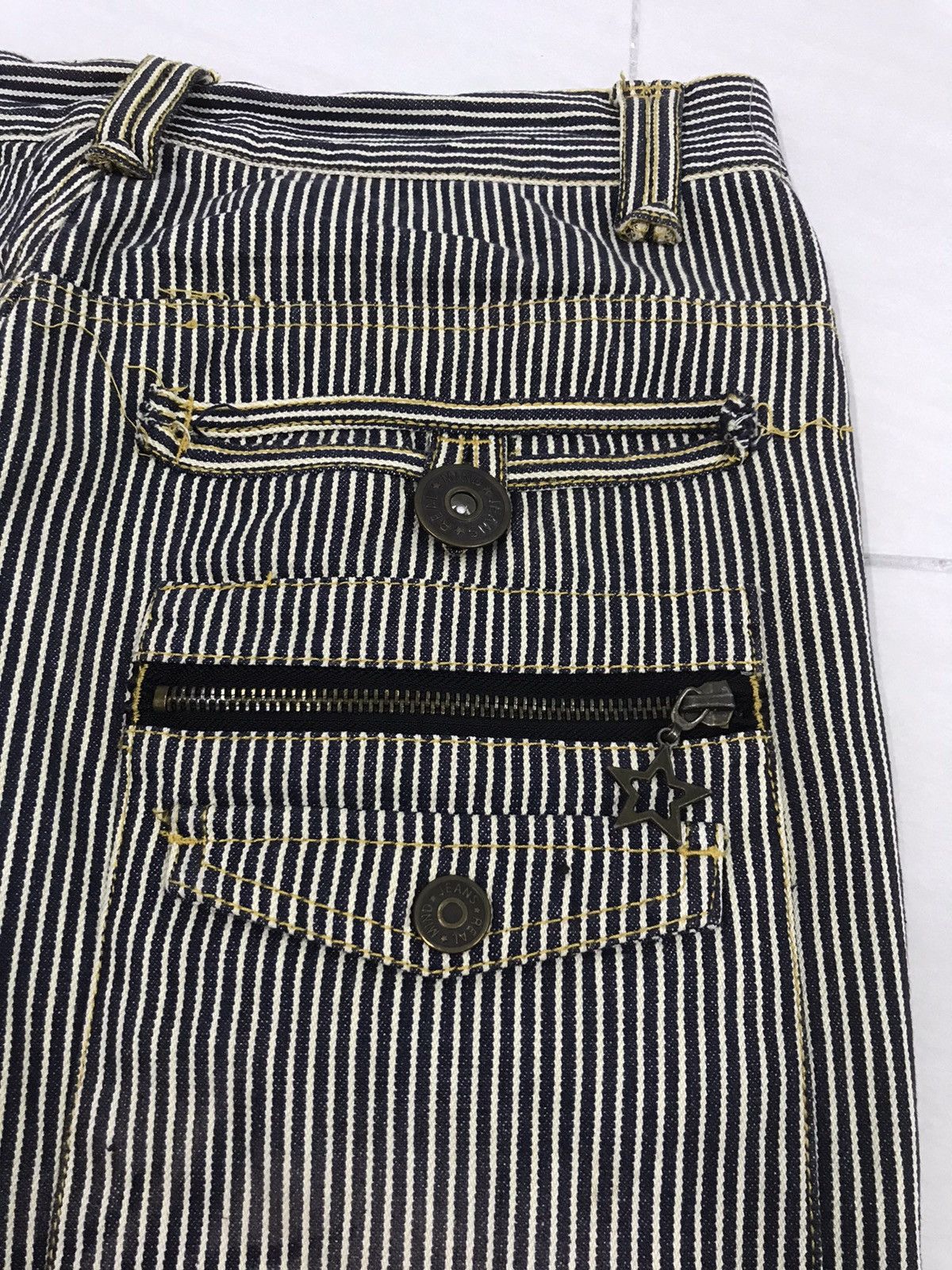 Japanese Brand Realmind Japan Hickory Flare Pants Size US 30 / EU 46 - 9 Thumbnail