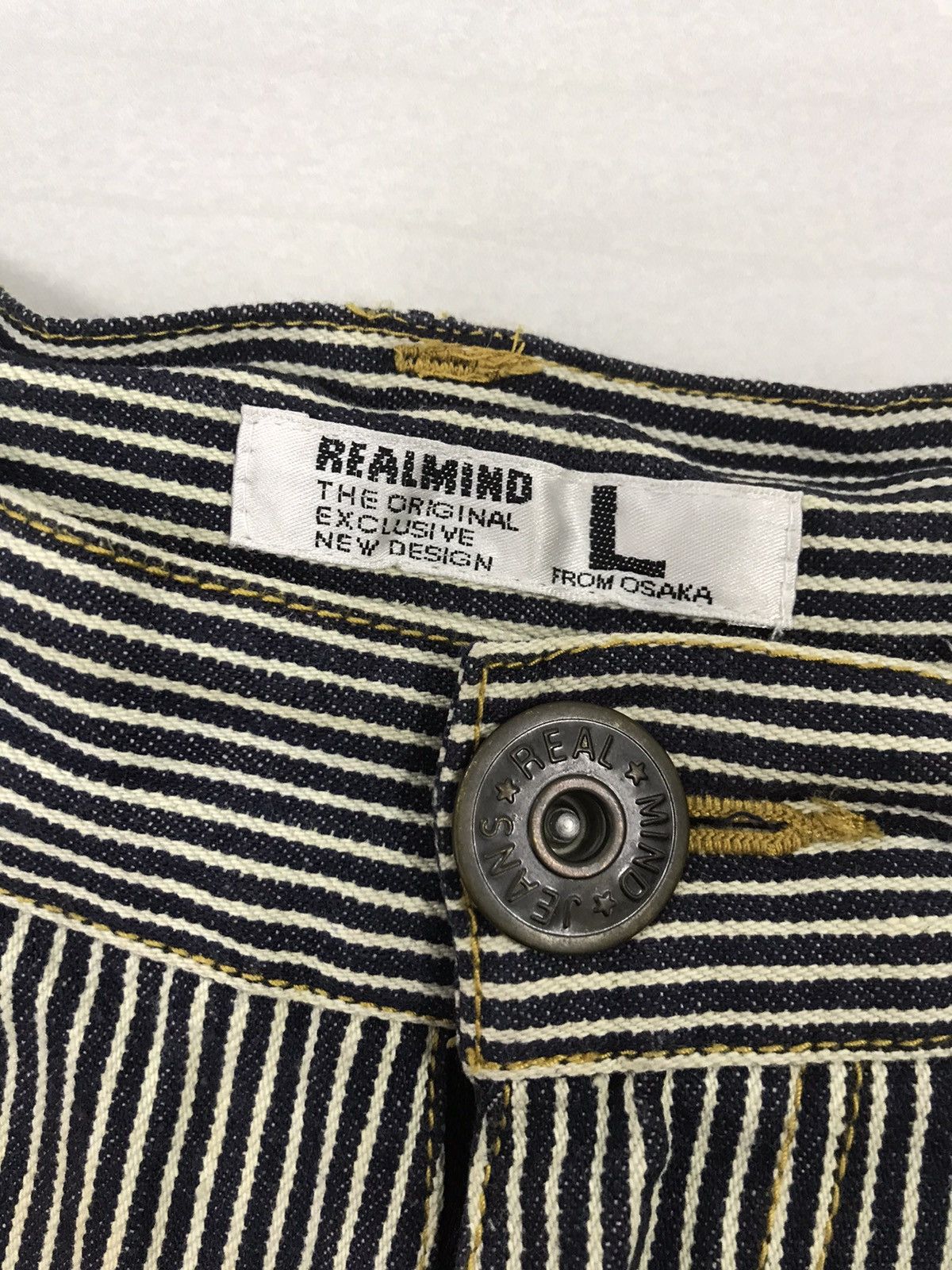 Japanese Brand Realmind Japan Hickory Flare Pants Size US 30 / EU 46 - 8 Thumbnail