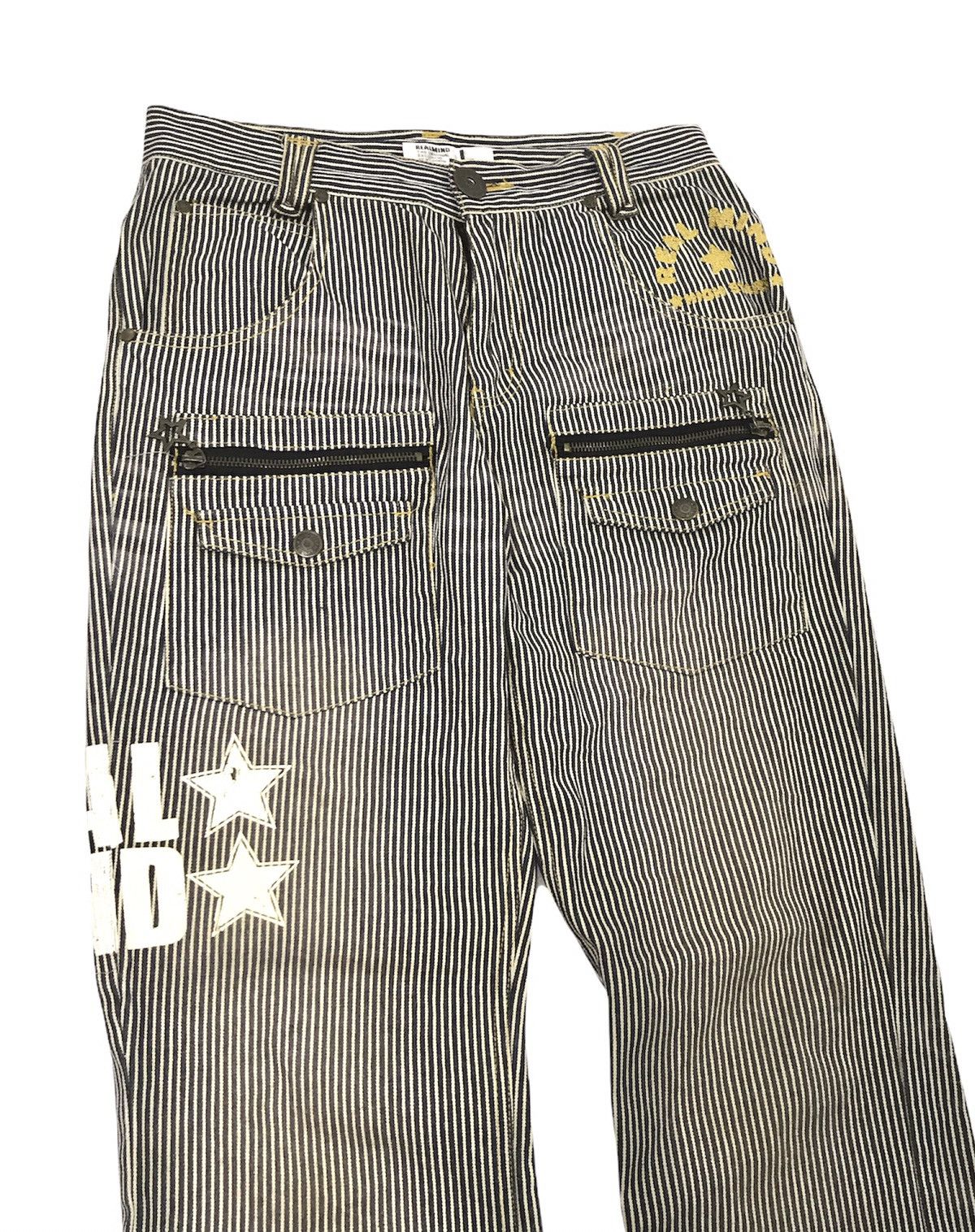 Japanese Brand Realmind Japan Hickory Flare Pants Size US 30 / EU 46 - 4 Thumbnail