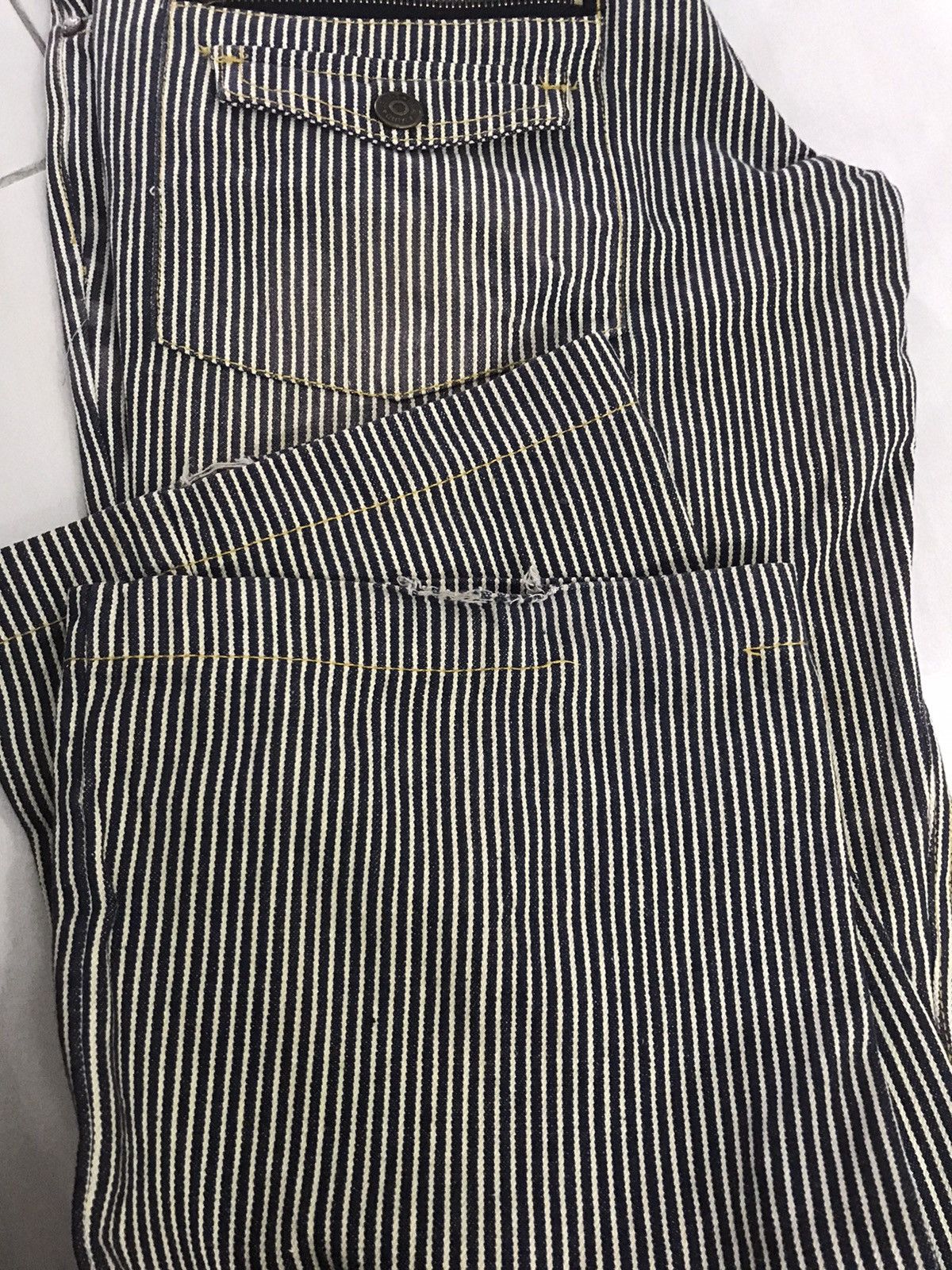Japanese Brand Realmind Japan Hickory Flare Pants Size US 30 / EU 46 - 13 Thumbnail