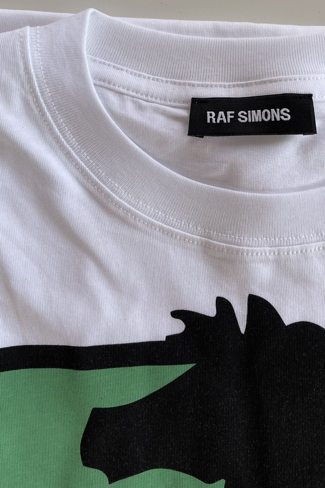 Raf Simons Raf Simons White Horse Print t-shirt Size US S / EU 44-46 / 1 - 5 Thumbnail
