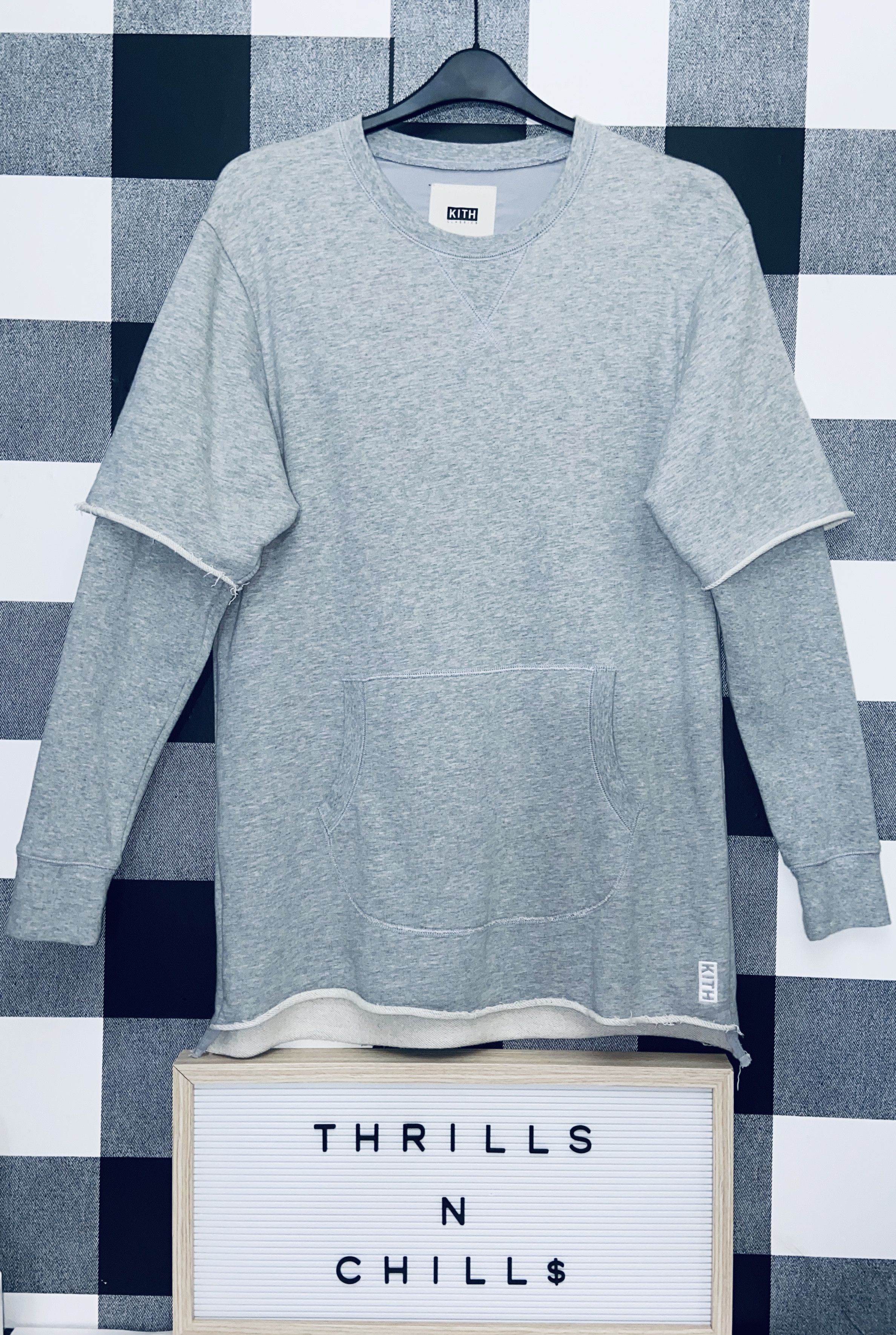 Kith KITH Frayed Thompson Crewneck Size US M / EU 48-50 / 2 - 2 Thumbnail