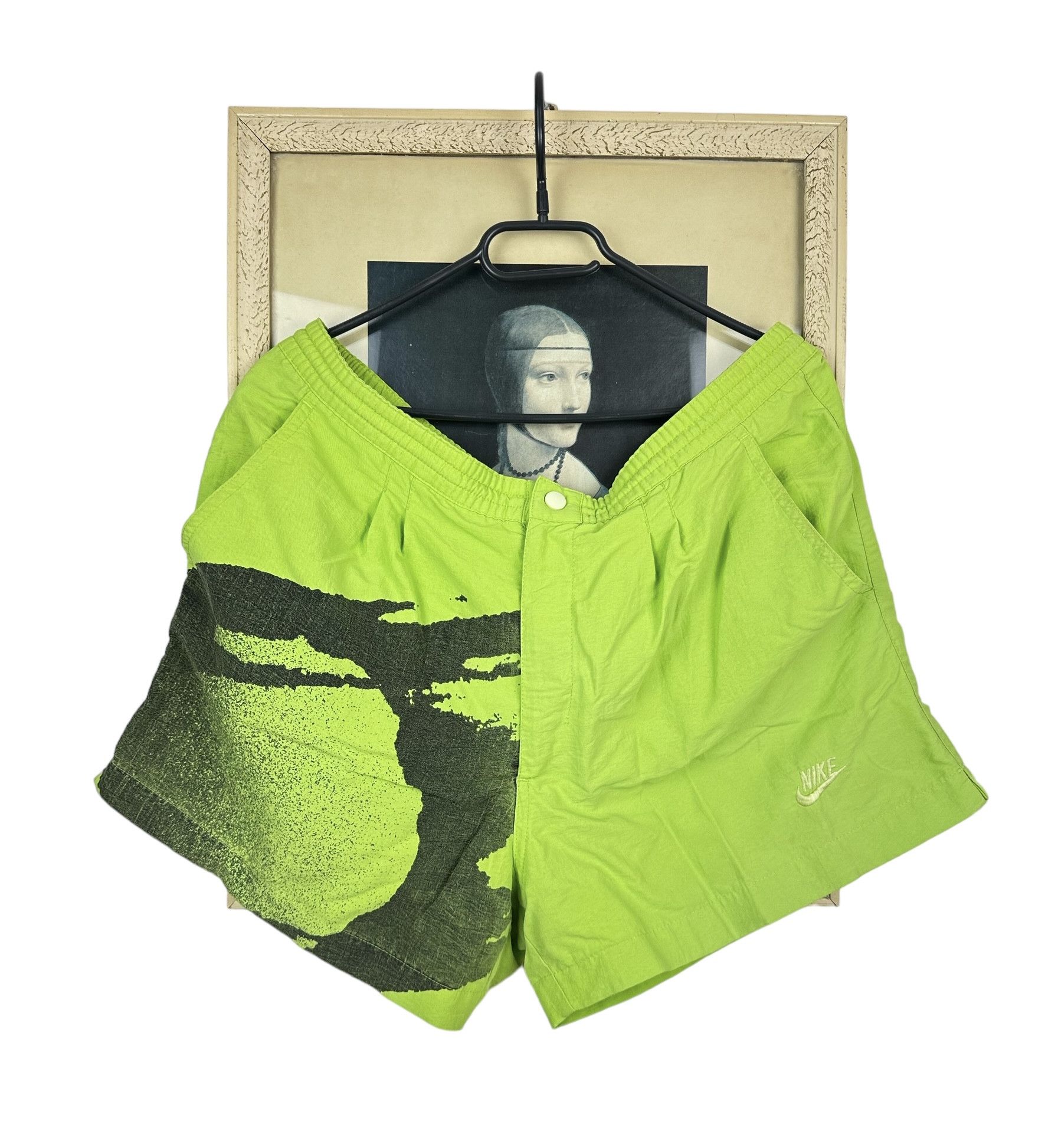 image of Vintage Nike Andre Agassi Challenge Court Tennis Shorts in Green, Men's (Size 34)