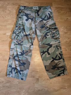 Vintage VINTAGE Y2K NO BOUNDARIES CAMO CARGO PANTS MEN'S 34 X 30