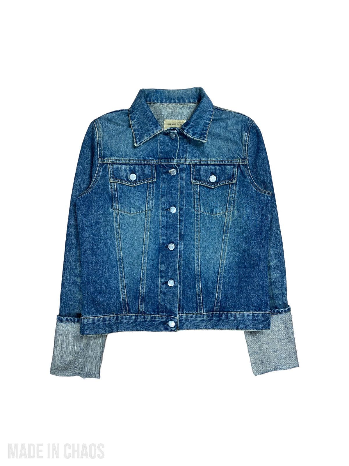 Helmut Lang 00’s Classic Turn Up Denim Jacket