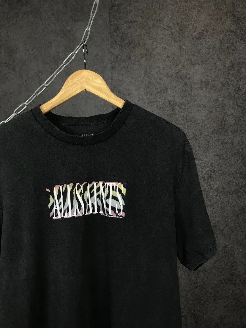 Allsaints Allsaints luxury streetwear overprinted tee Size US M / EU 48-50 / 2 - 2 Thumbnail