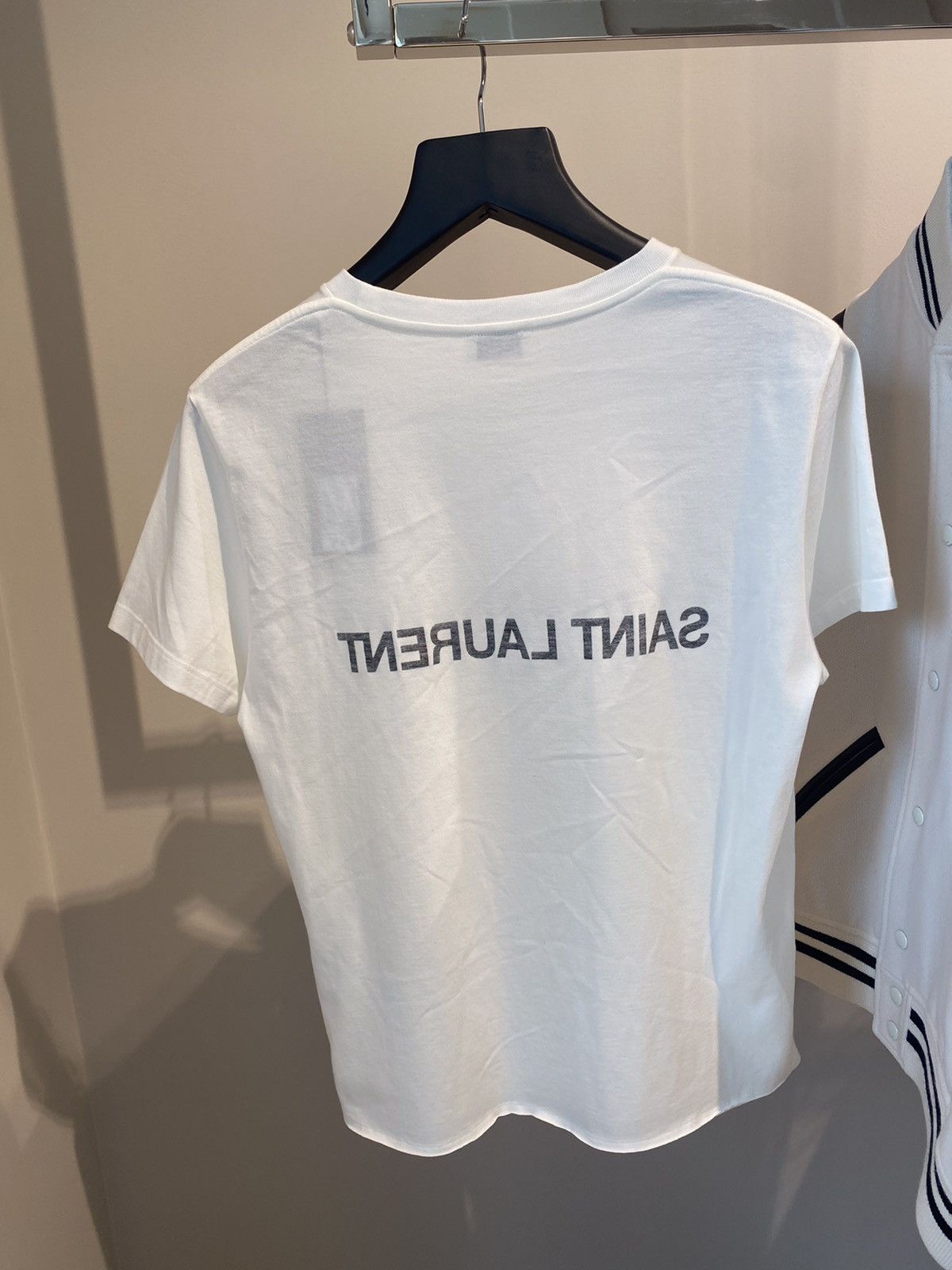Saint Laurent Paris Saint Laurent Reverse Logo T-Shirt Size US XXL / EU 58 / 5 - 2 Thumbnail