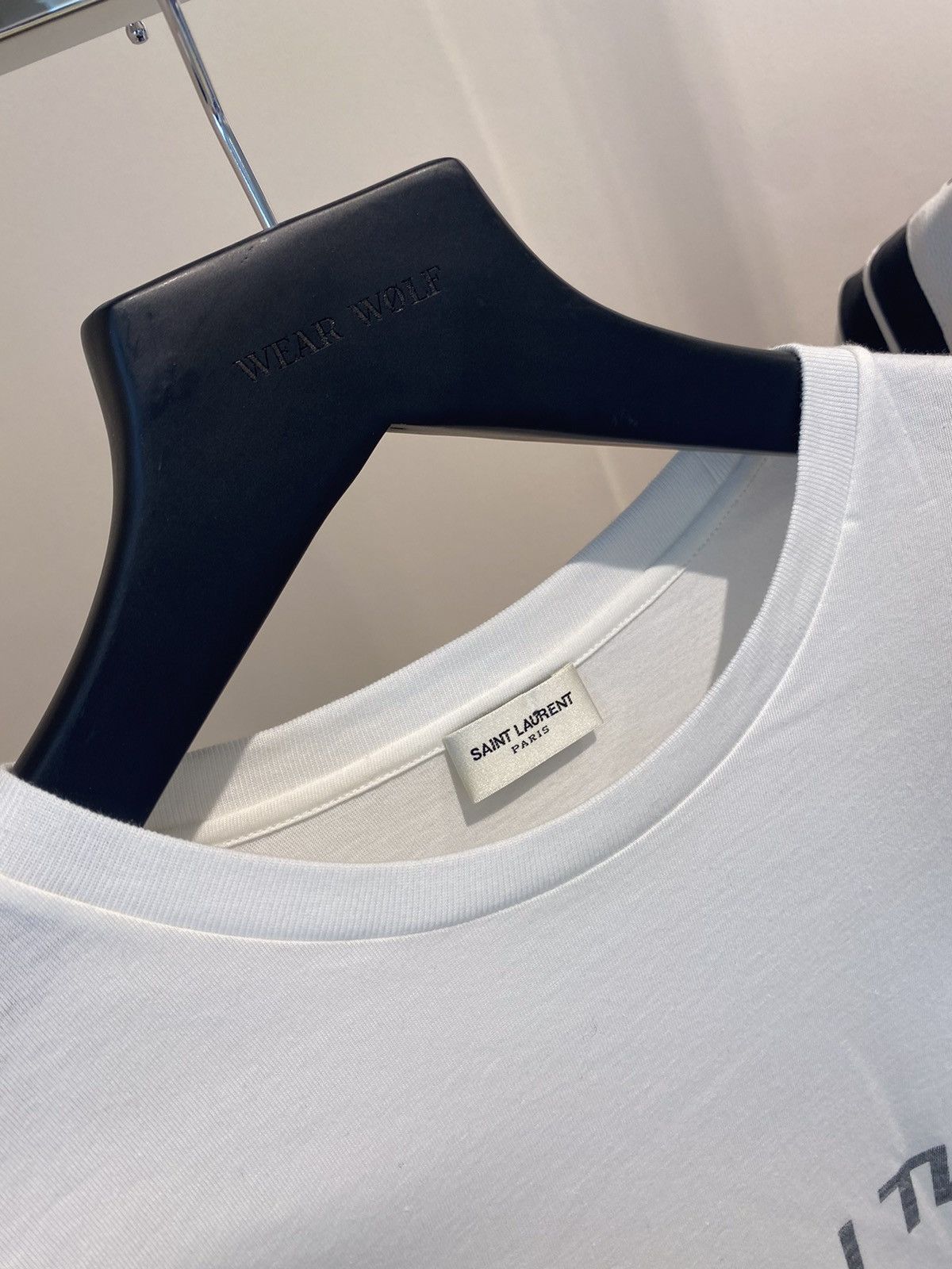 Saint Laurent Paris Saint Laurent Reverse Logo T-Shirt Size US XXL / EU 58 / 5 - 4 Thumbnail