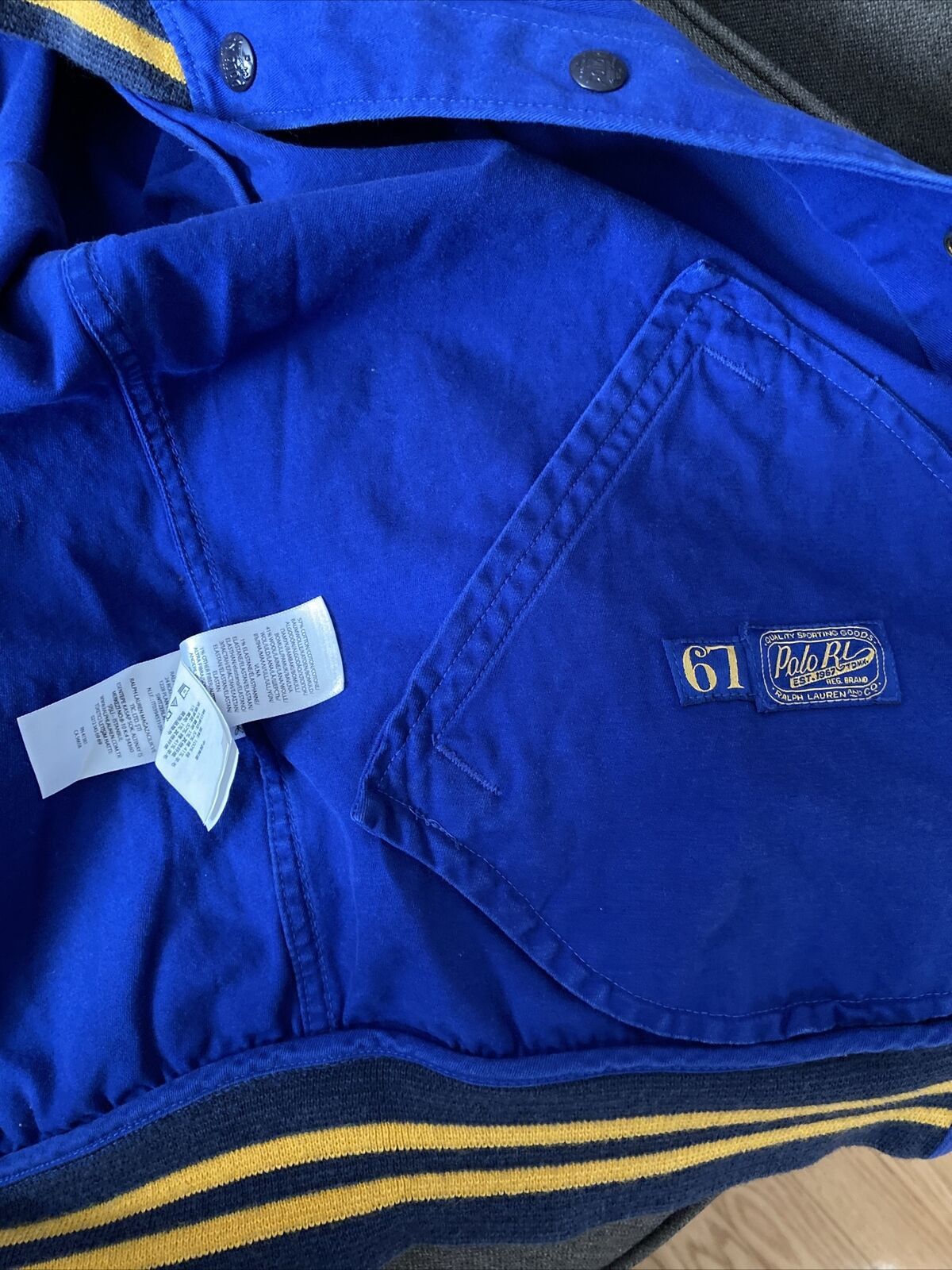 Polo Ralph Lauren Polo Ralph Lauren Sportsman P-Wing Varsity Baseball Jacket Size US XXL / EU 58 / 5 - 11 Thumbnail