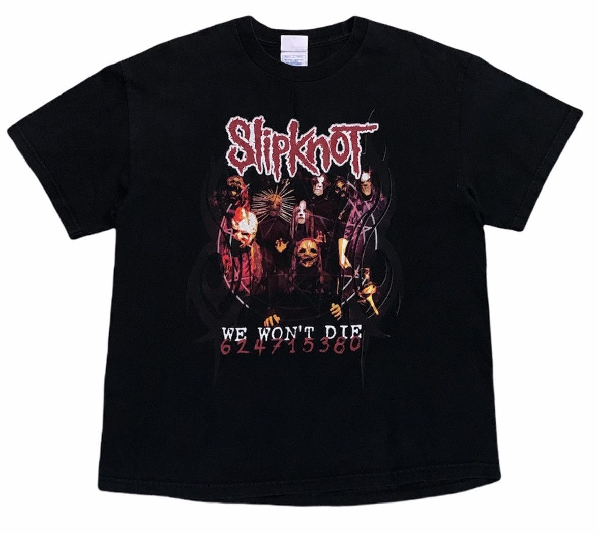 Band Tees Rare Design Vintage Heavy Metal Band Slipknot T-shirt 2000s Size US L / EU 52-54 / 3 - 1 Thumbnail
