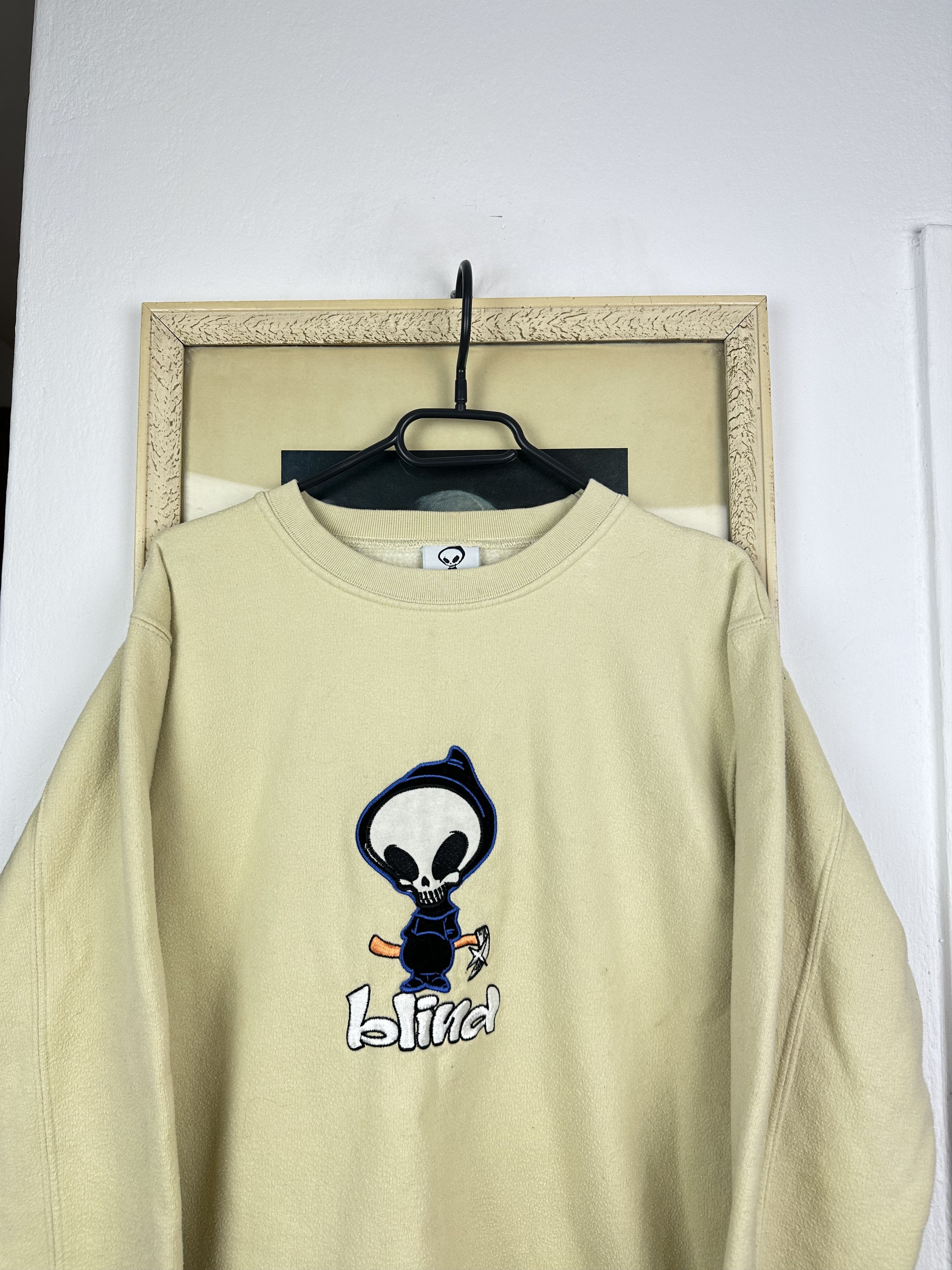 Vintage Vintage Blind Skateboards Sweatshirt Top Rare Y2K Hype Size US S / EU 44-46 / 1 - 2 Thumbnail