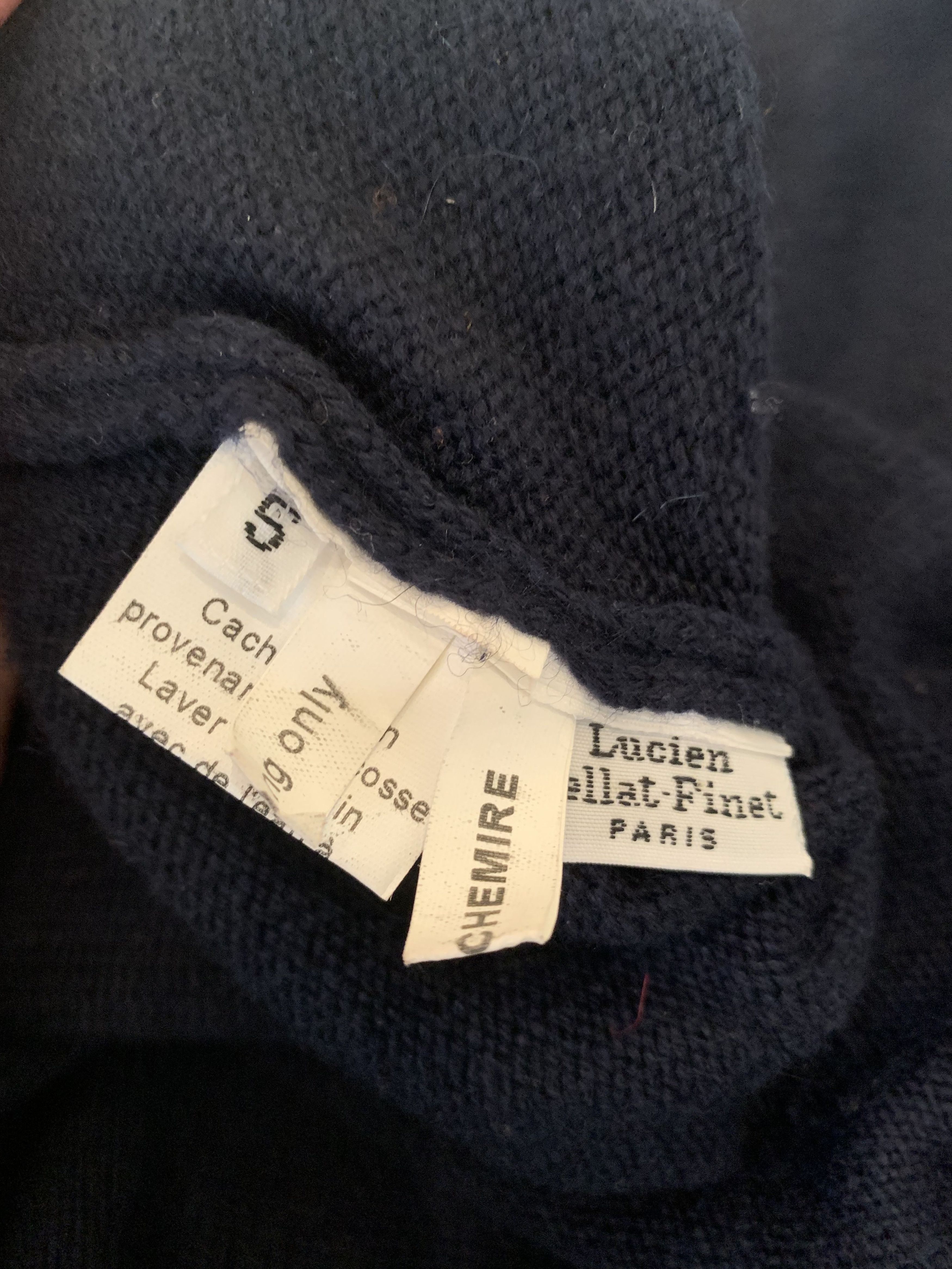 Lucien Pellat-Finet Cashmere Matching Sweater & Scarf Size US S / EU 44-46 / 1 - 10 Thumbnail