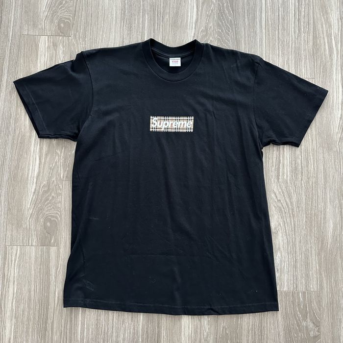 Supreme Supreme Burberry Box Logo Tee | Grailed