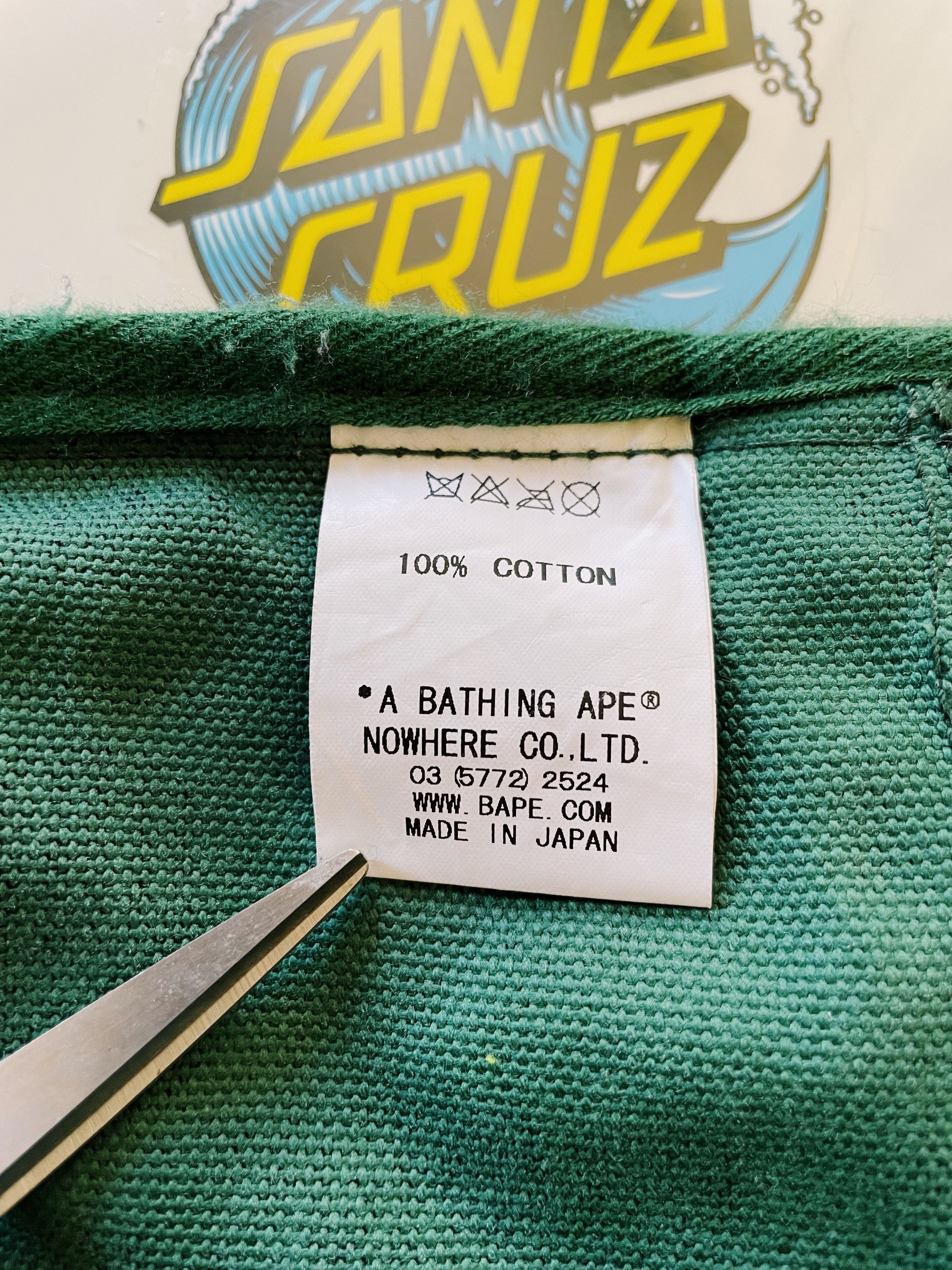 Bape Bape A Bathing Ape Shibuya Check Tote Bag Green Size ONE SIZE - 5 Thumbnail