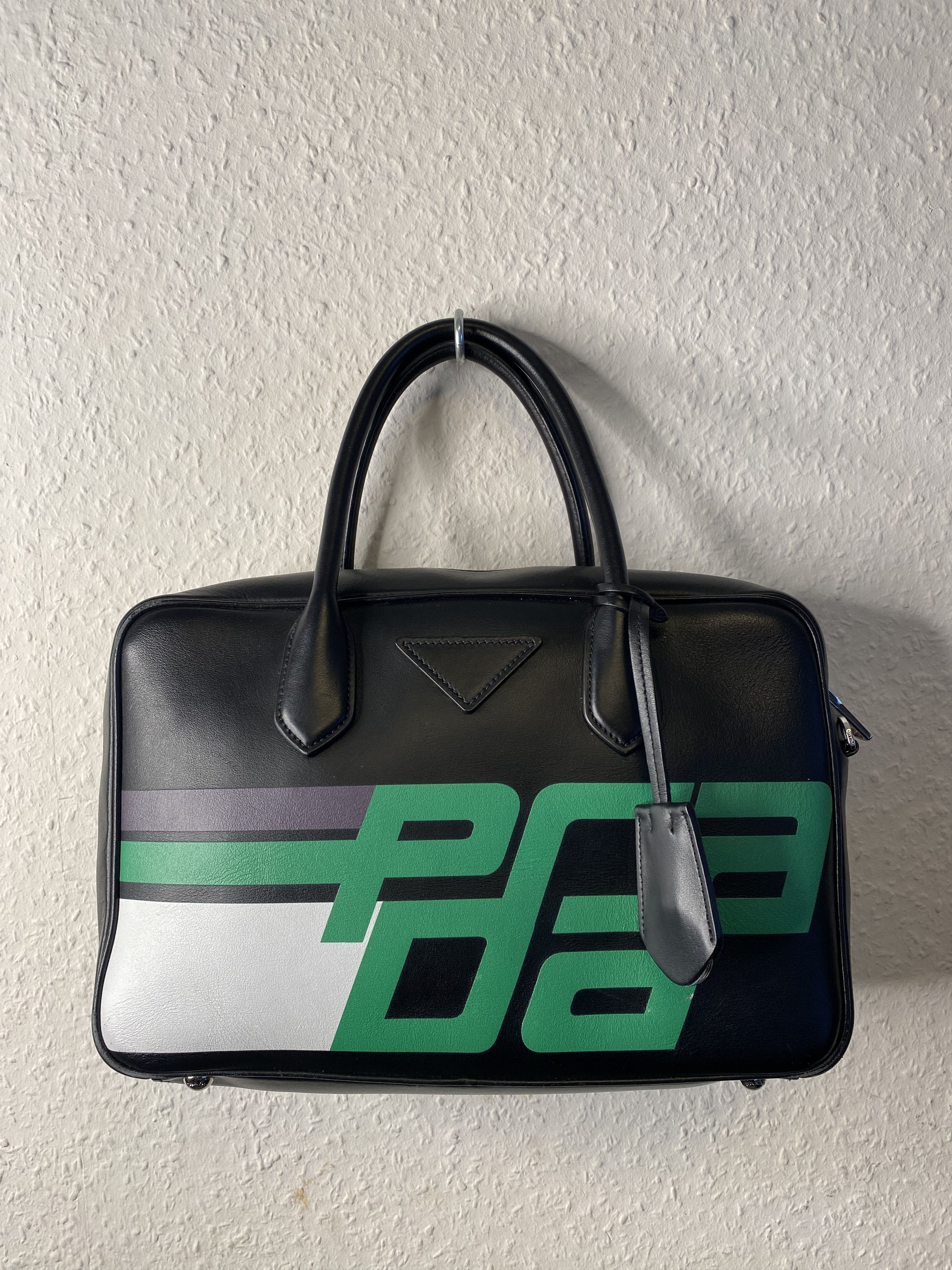 Prada racing hotsell logo bag