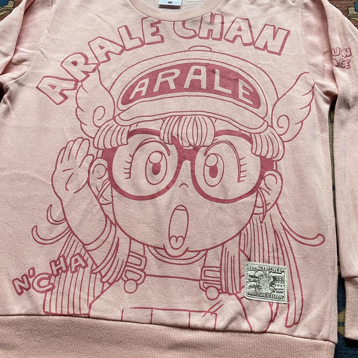 Anime × Vintage Vintage Dr Slump Arale Chan Pink Jumper | Anime | Manga Size US M / EU 48-50 / 2 - 2 Thumbnail