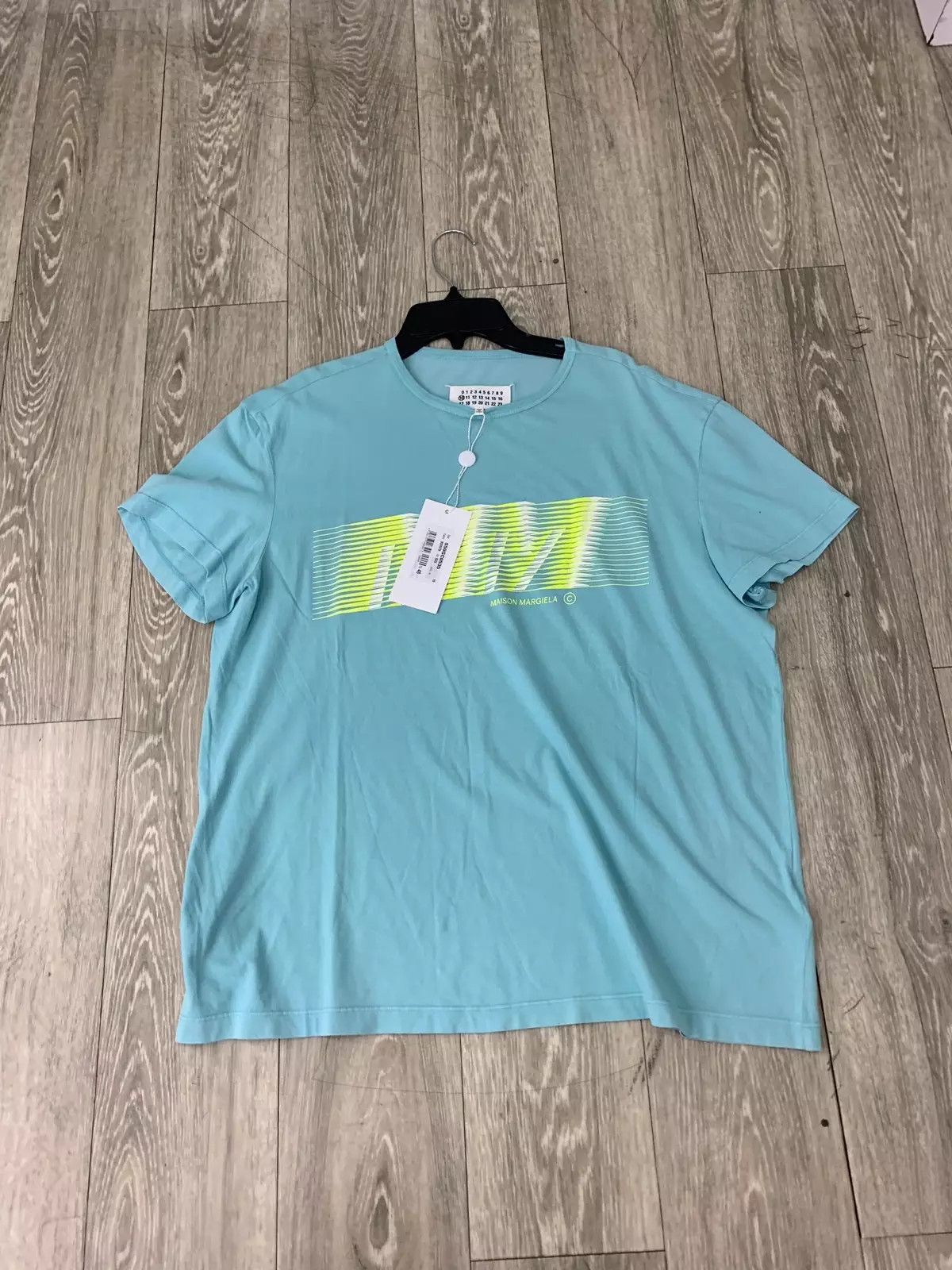 Maison Margiela Logo Tee, SS in Mint Green Size US M / EU 48-50 / 2 - 1 Thumbnail