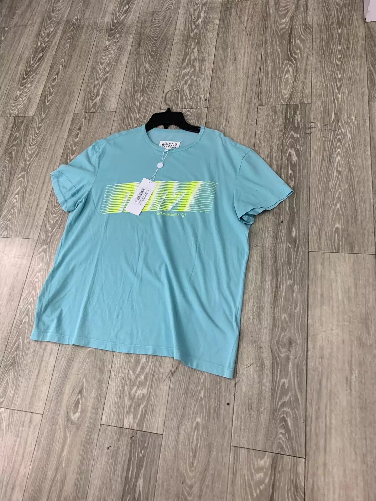 Maison Margiela Logo Tee, SS in Mint Green Size US M / EU 48-50 / 2 - 3 Thumbnail