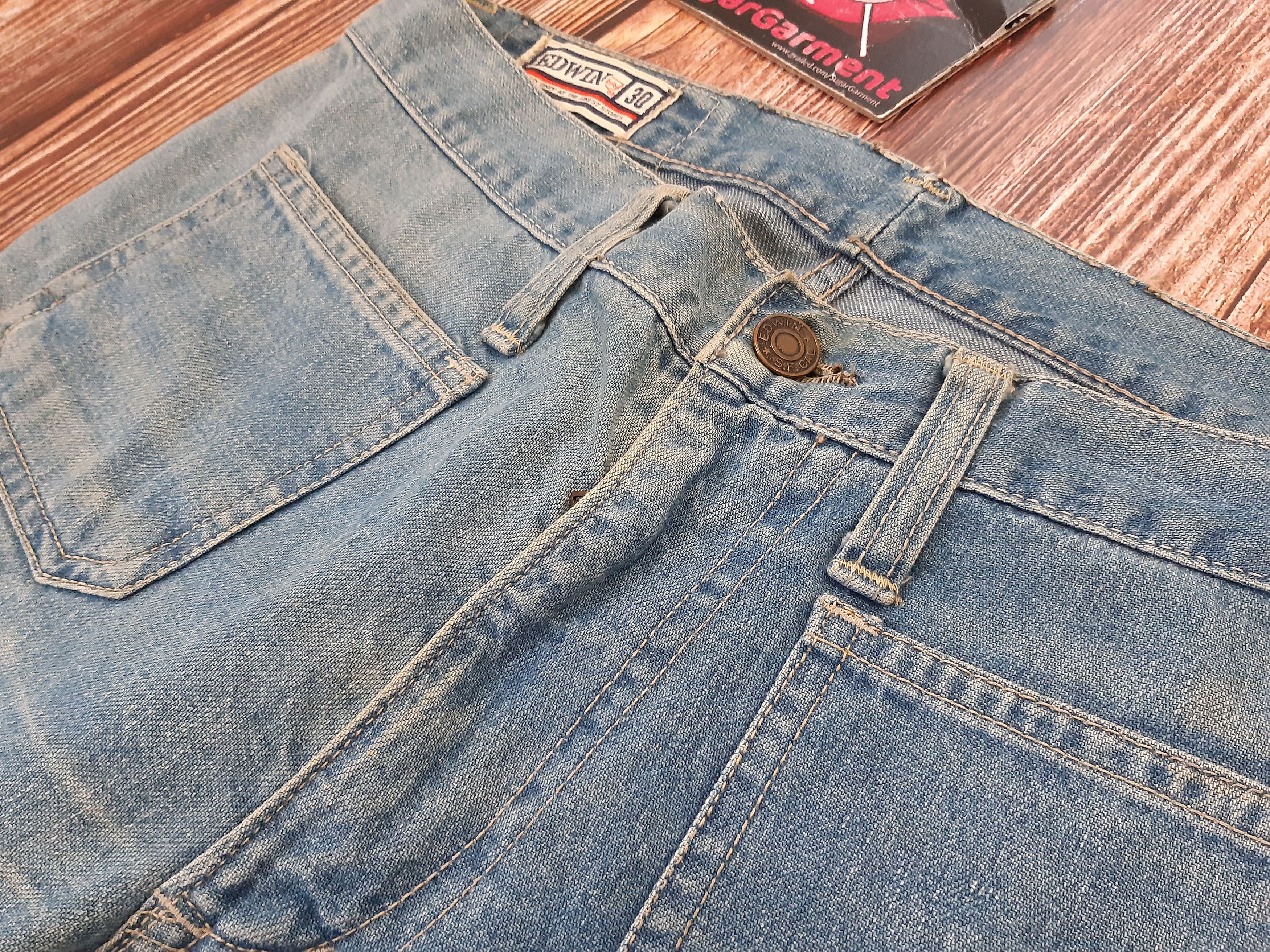 Edwin Flare Bellbottom Bootcut Jeans EDWIN SCOVILL Vintage Size 29" - 6 Thumbnail