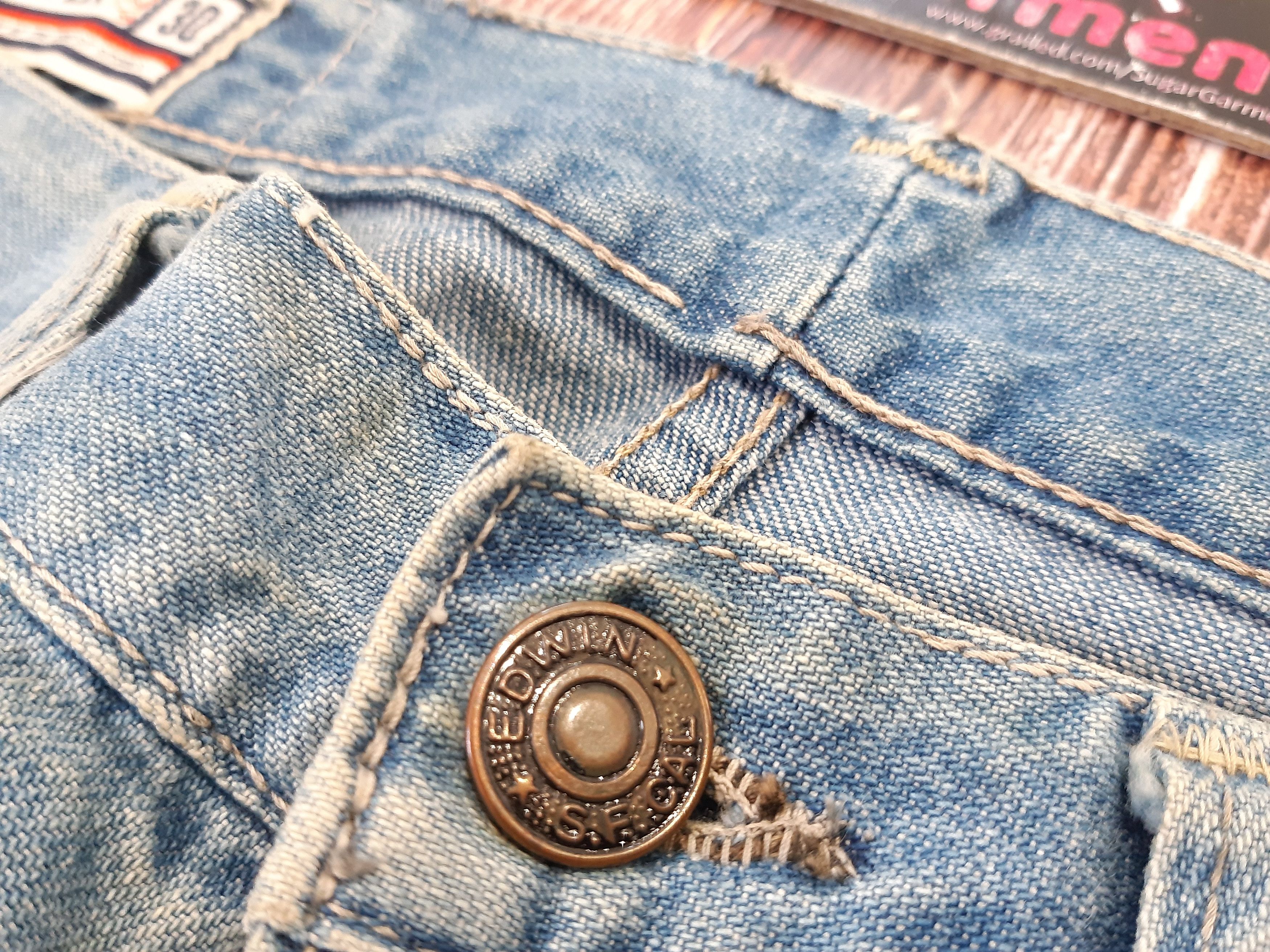 Edwin Flare Bellbottom Bootcut Jeans EDWIN SCOVILL Vintage Size 29" - 7 Thumbnail