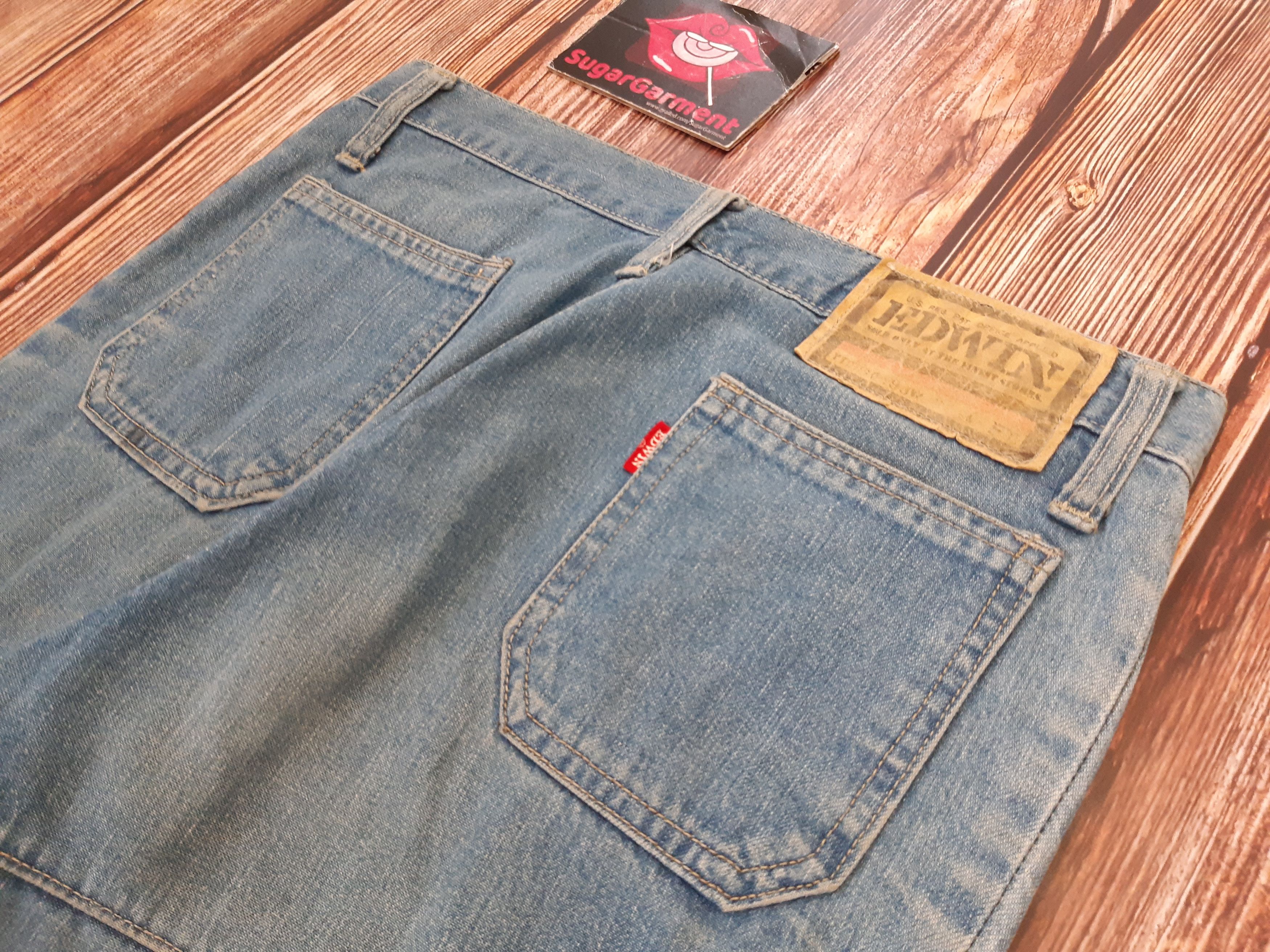 Edwin Flare Bellbottom Bootcut Jeans EDWIN SCOVILL Vintage Size 29" - 14 Thumbnail