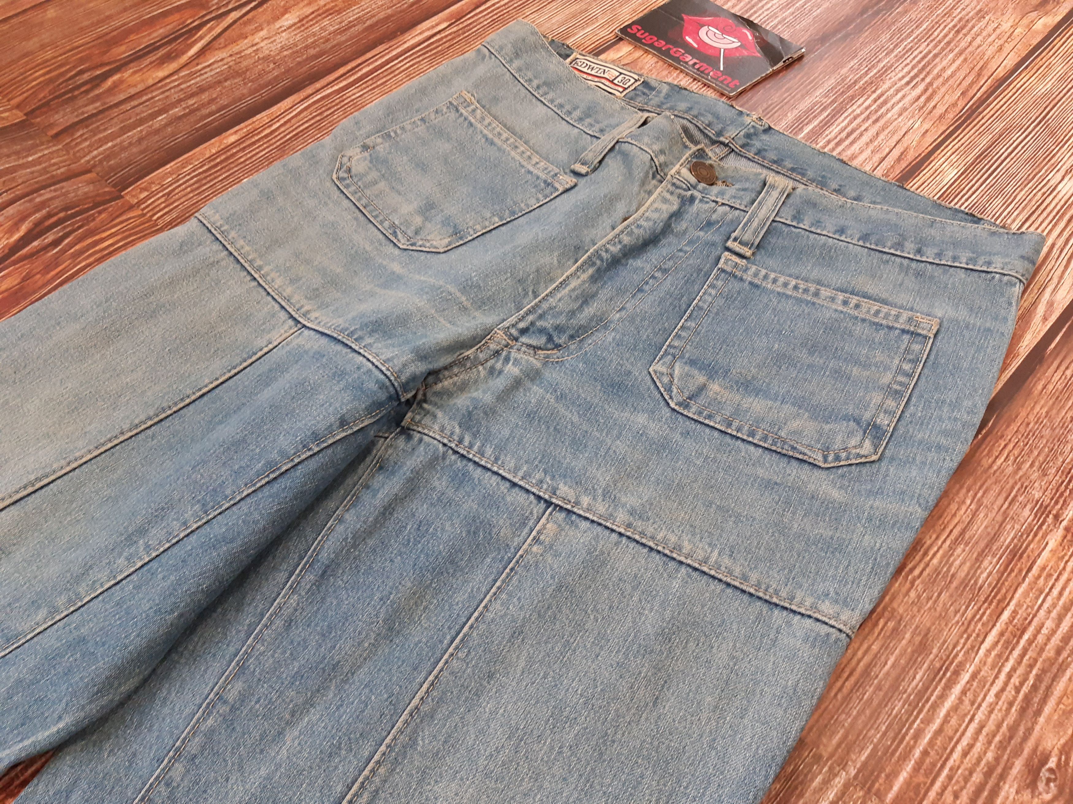 Edwin Flare Bellbottom Bootcut Jeans EDWIN SCOVILL Vintage Size 29" - 5 Thumbnail