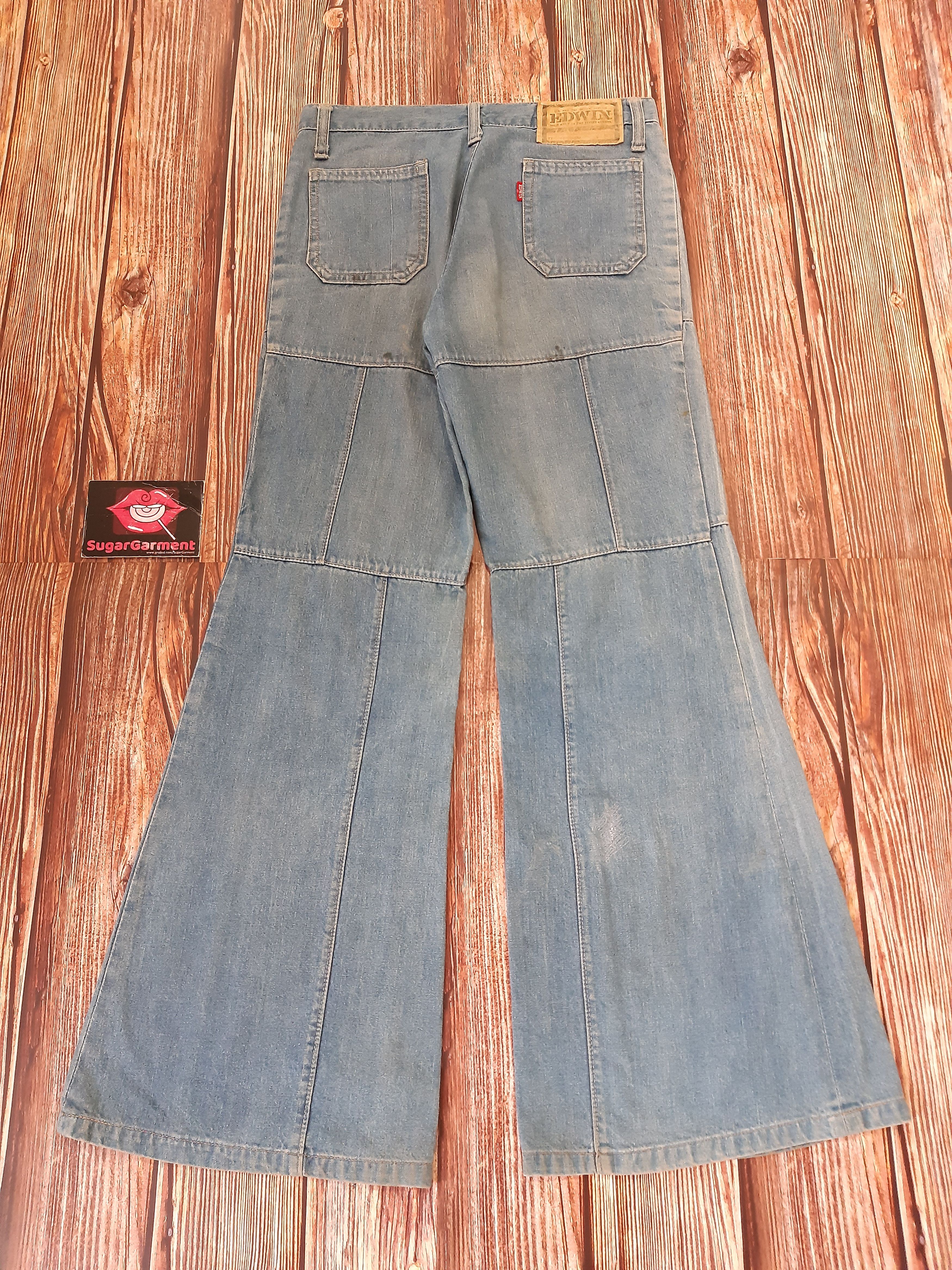 Edwin Flare Bellbottom Bootcut Jeans EDWIN SCOVILL Vintage Size 29" - 11 Thumbnail