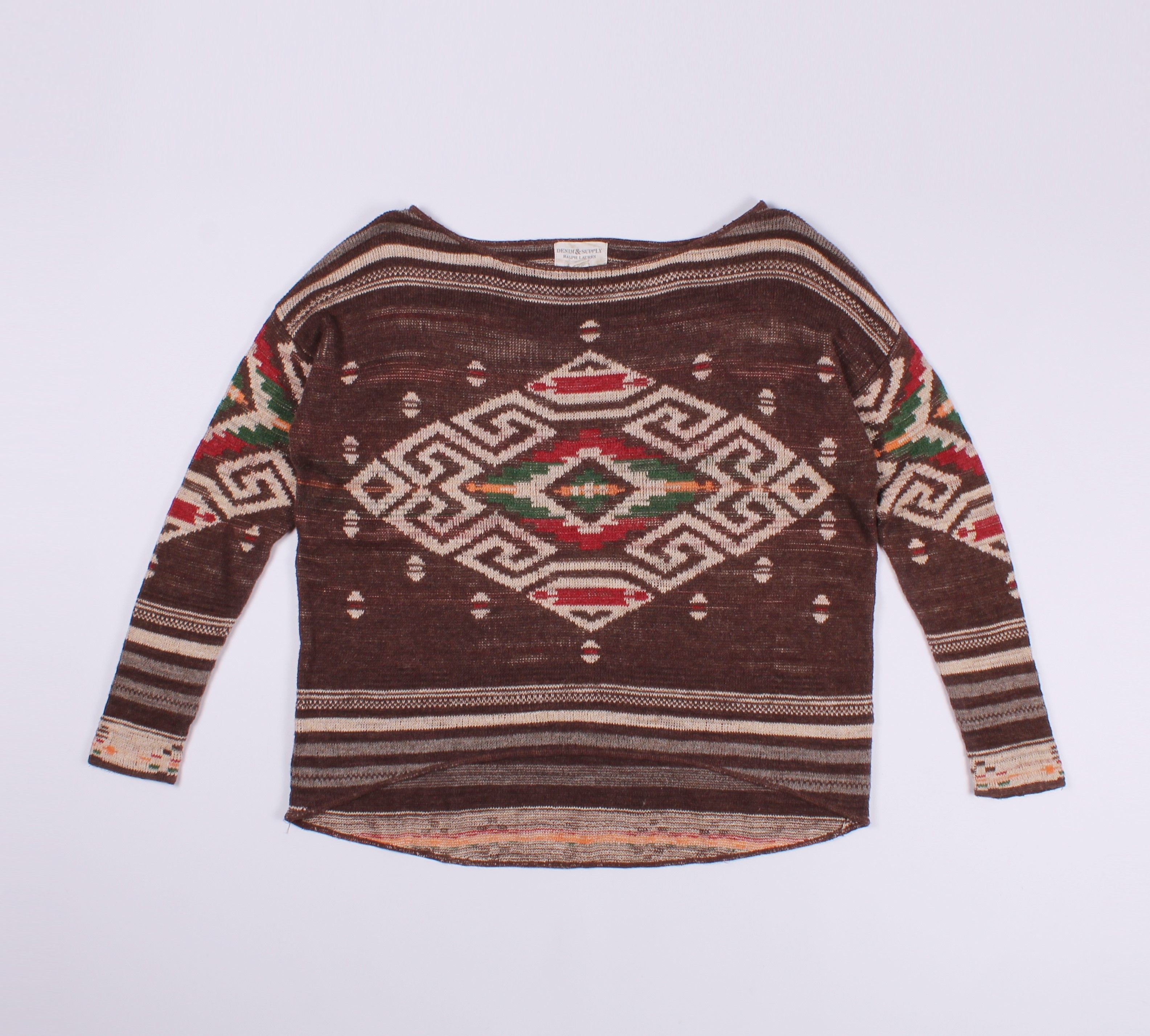 Denim & Supply Ralph Lauren Ralph Lauren Denim Supply Aztec Sweater Jumper Size S / US 4 / IT 40 - 4 Thumbnail