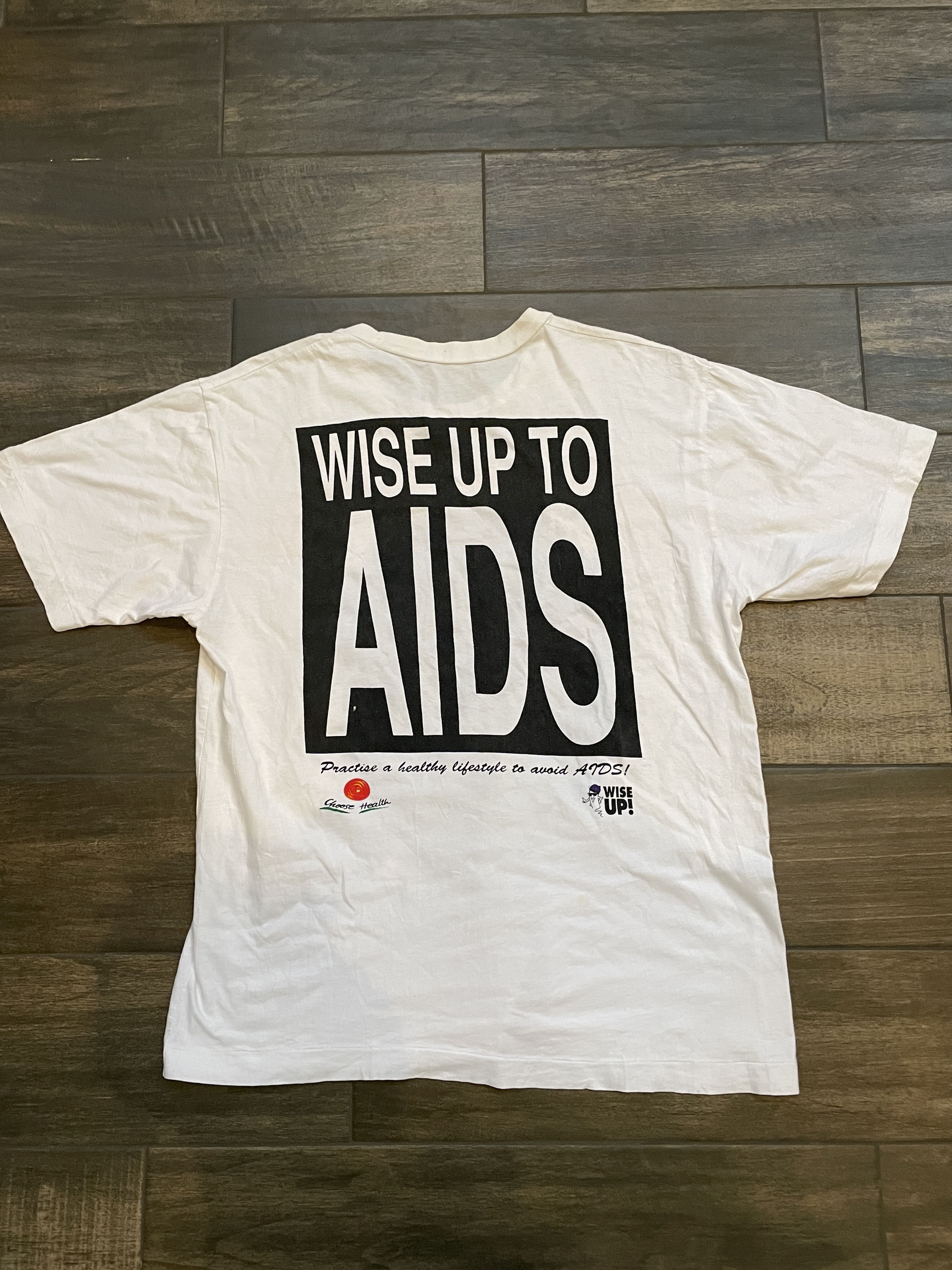 Vintage Vintage AIDS Abstinence ABCD Condom Tee Size US M / EU 48-50 / 2 - 3 Thumbnail