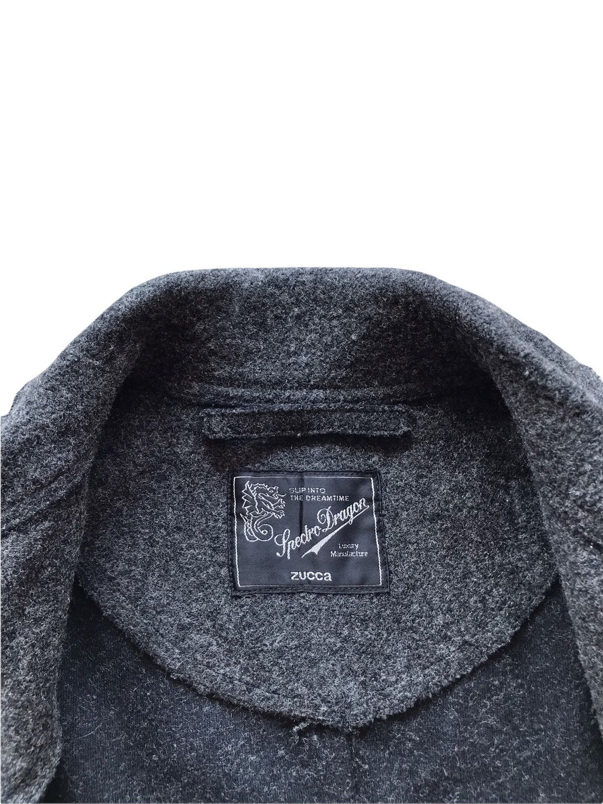 CABANE de ZUCCa ZUCCA Issey Miyake Luxury Wool Double Breasted Coat Jacket Size US M / EU 48-50 / 2 - 11 Thumbnail