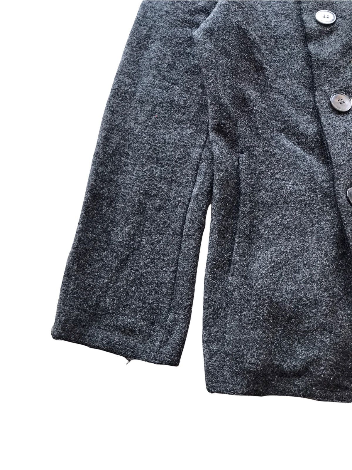 CABANE de ZUCCa ZUCCA Issey Miyake Luxury Wool Double Breasted Coat Jacket Size US M / EU 48-50 / 2 - 6 Thumbnail