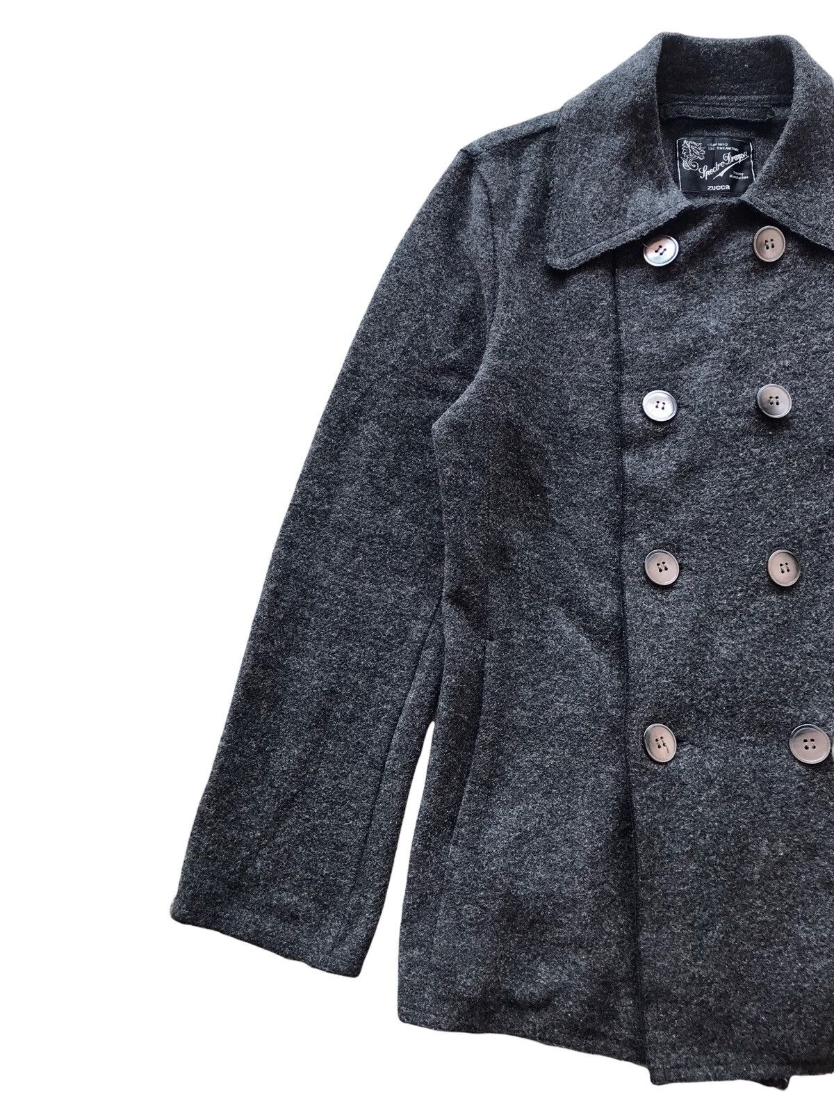 CABANE de ZUCCa ZUCCA Issey Miyake Luxury Wool Double Breasted Coat Jacket Size US M / EU 48-50 / 2 - 3 Thumbnail