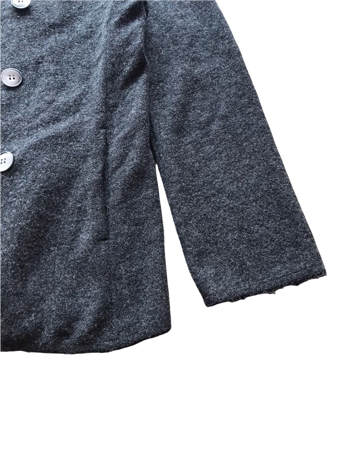 CABANE de ZUCCa ZUCCA Issey Miyake Luxury Wool Double Breasted Coat Jacket Size US M / EU 48-50 / 2 - 5 Thumbnail