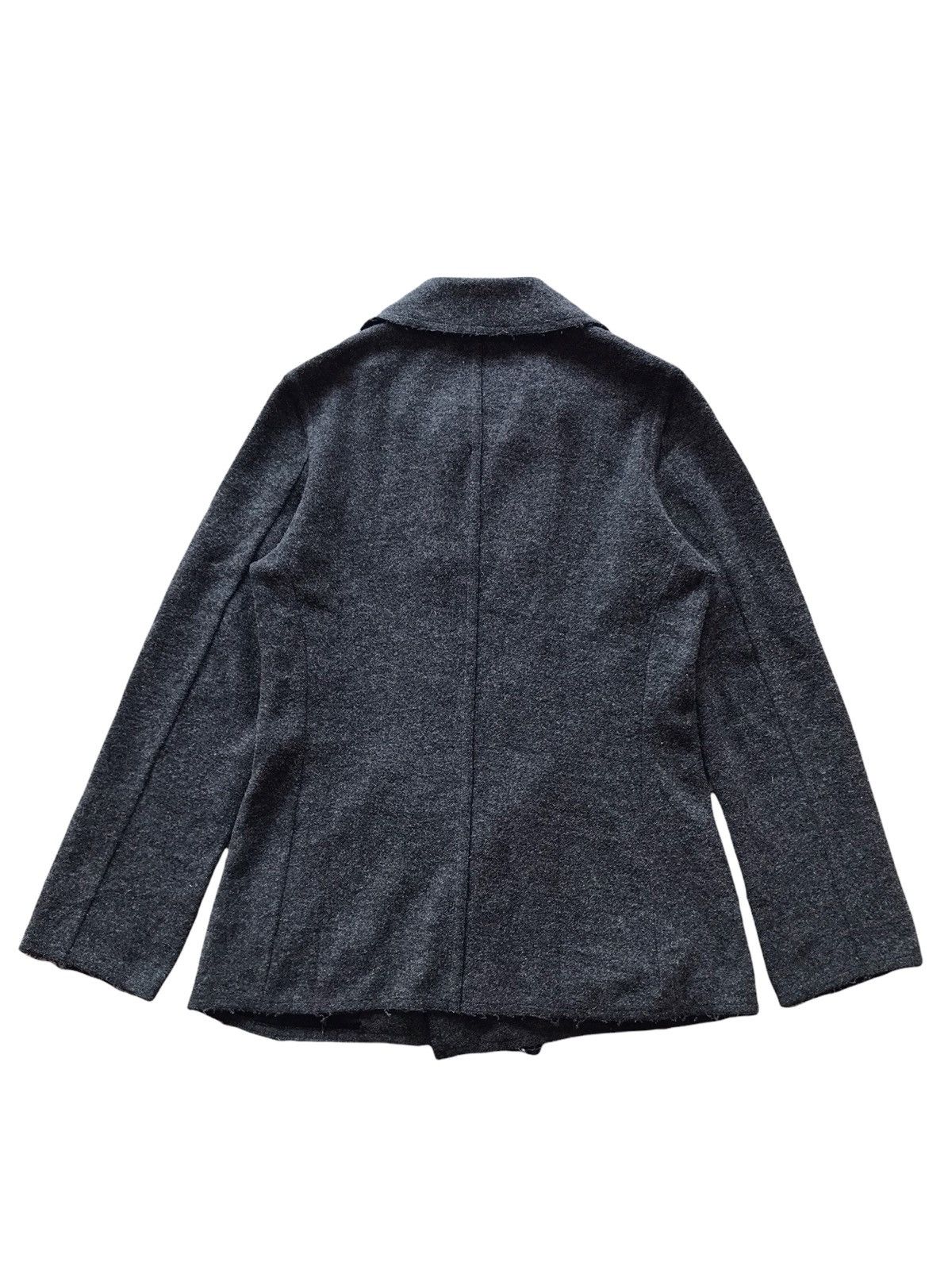 CABANE de ZUCCa ZUCCA Issey Miyake Luxury Wool Double Breasted Coat Jacket Size US M / EU 48-50 / 2 - 2 Thumbnail