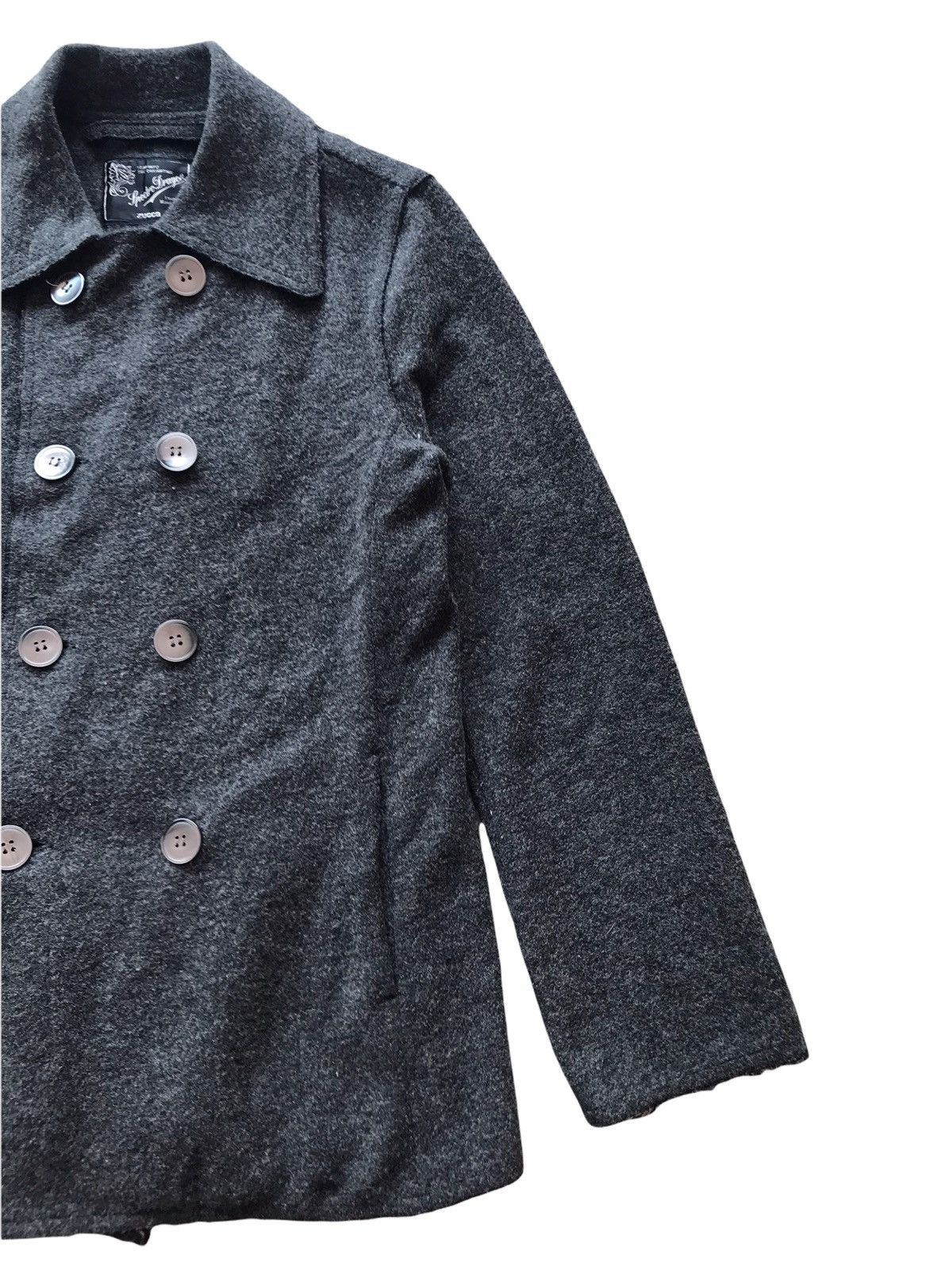 CABANE de ZUCCa ZUCCA Issey Miyake Luxury Wool Double Breasted Coat Jacket Size US M / EU 48-50 / 2 - 4 Thumbnail
