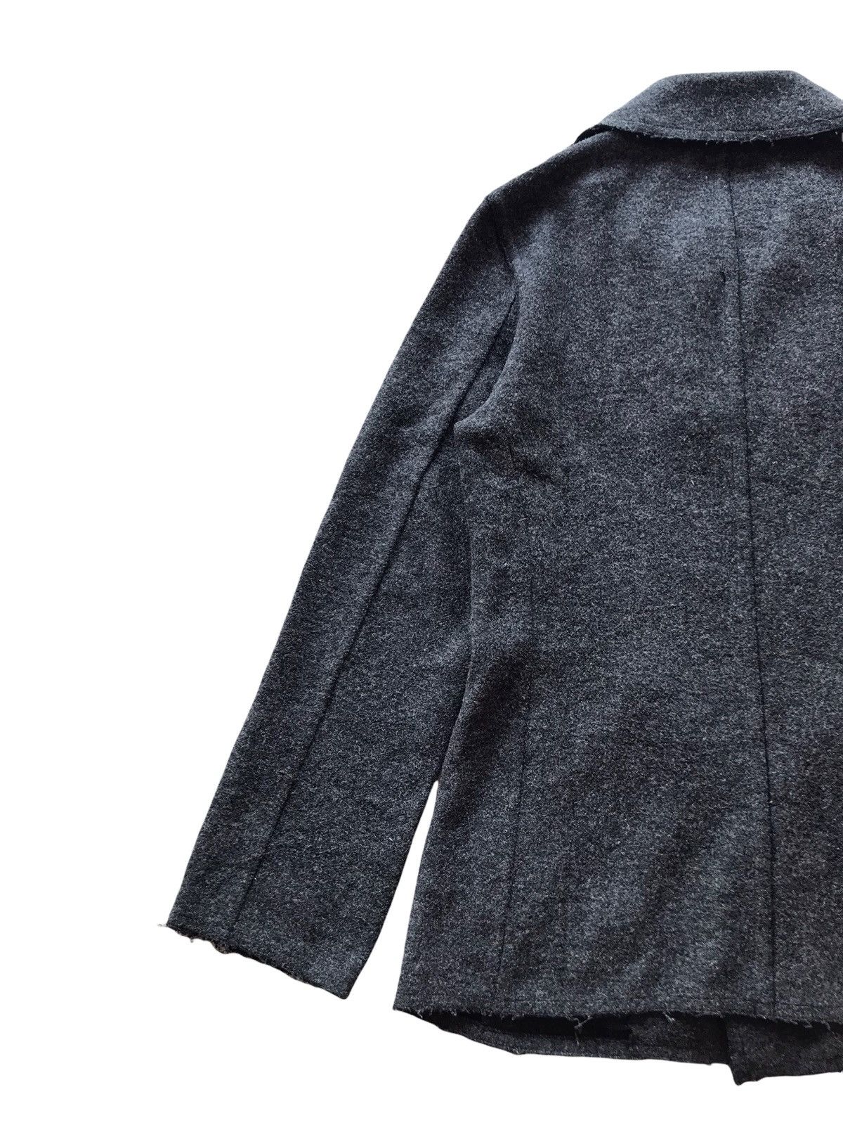 CABANE de ZUCCa ZUCCA Issey Miyake Luxury Wool Double Breasted Coat Jacket Size US M / EU 48-50 / 2 - 8 Thumbnail