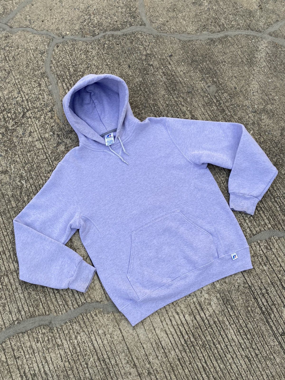 Vintage VTG Purple Grey Russell Athletic Hoodie (M) Size US M / EU 48-50 / 2 - 10 Thumbnail