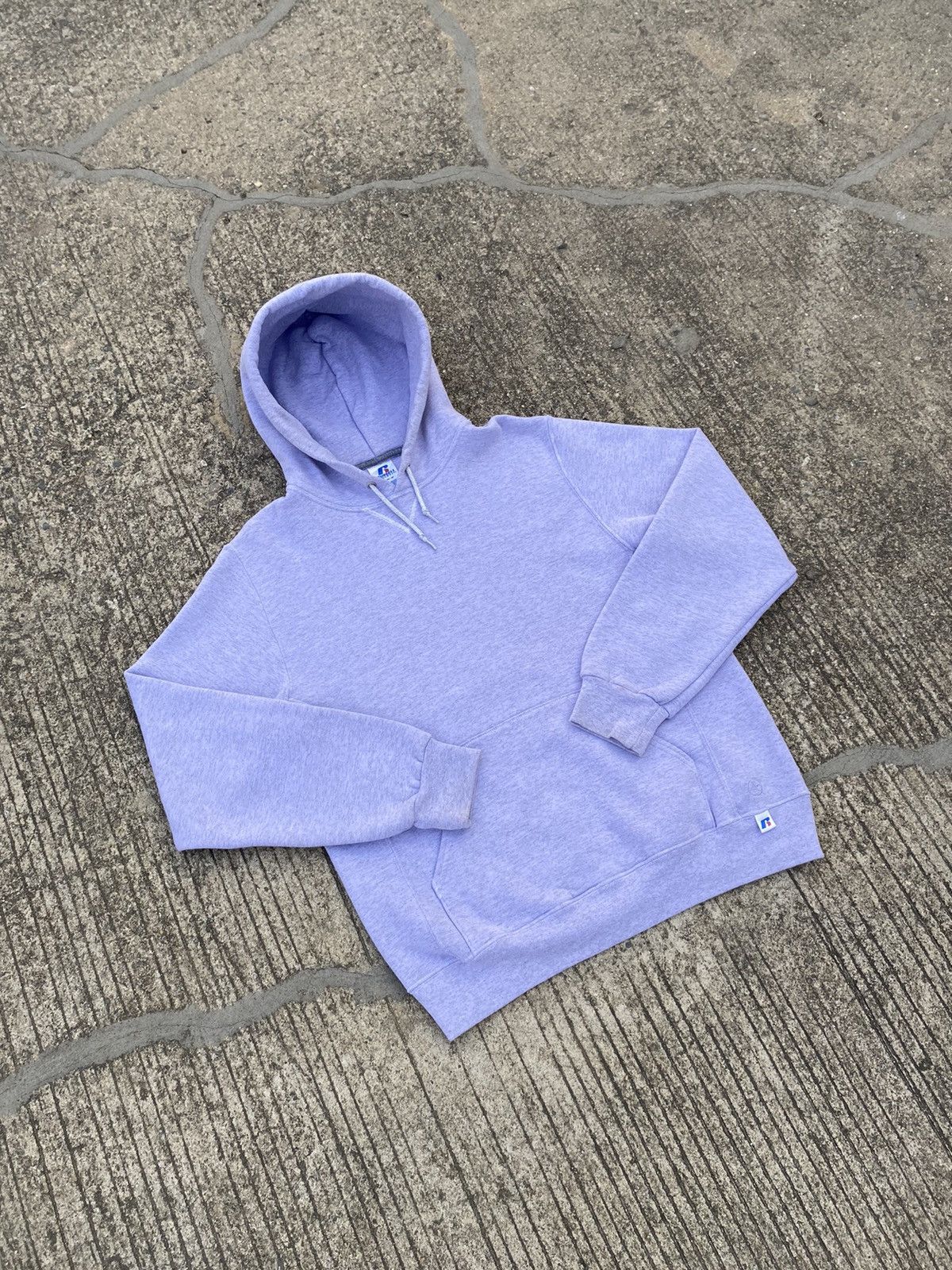 Vintage VTG Purple Grey Russell Athletic Hoodie (M) Size US M / EU 48-50 / 2 - 13 Thumbnail
