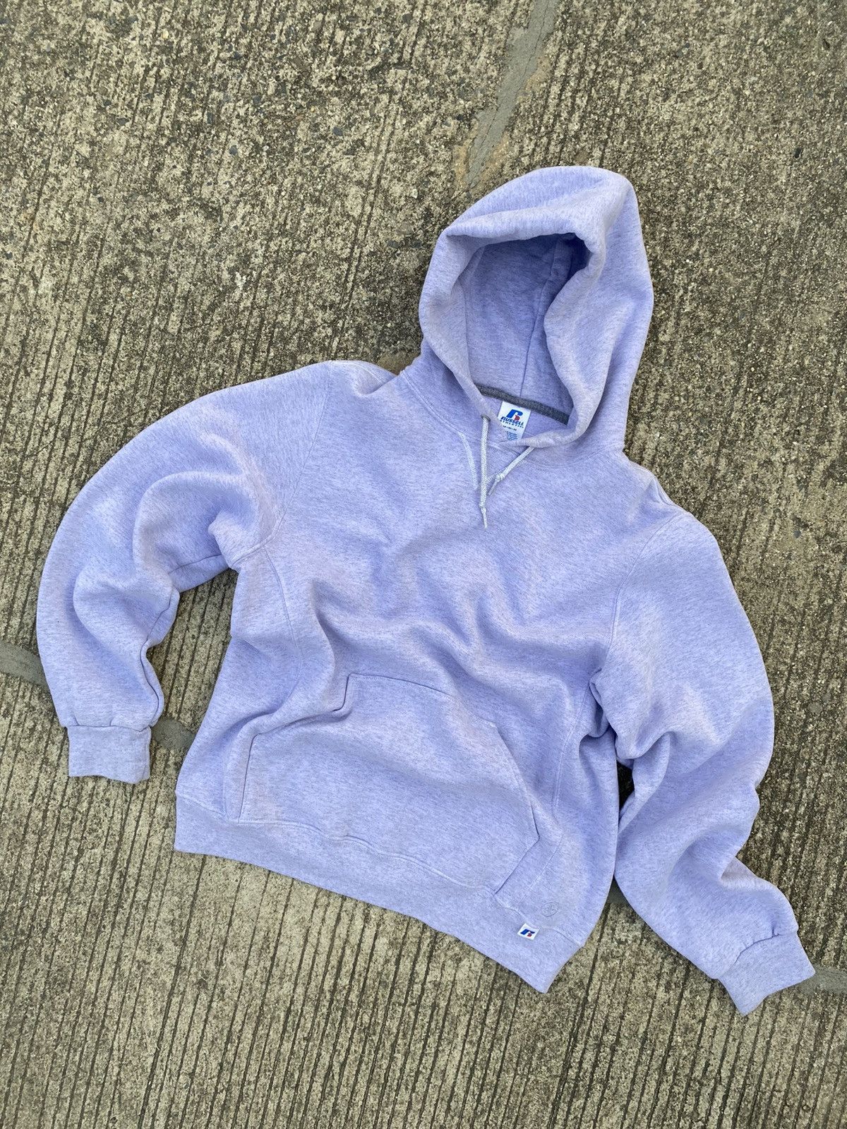 Vintage VTG Purple Grey Russell Athletic Hoodie (M) Size US M / EU 48-50 / 2 - 14 Thumbnail