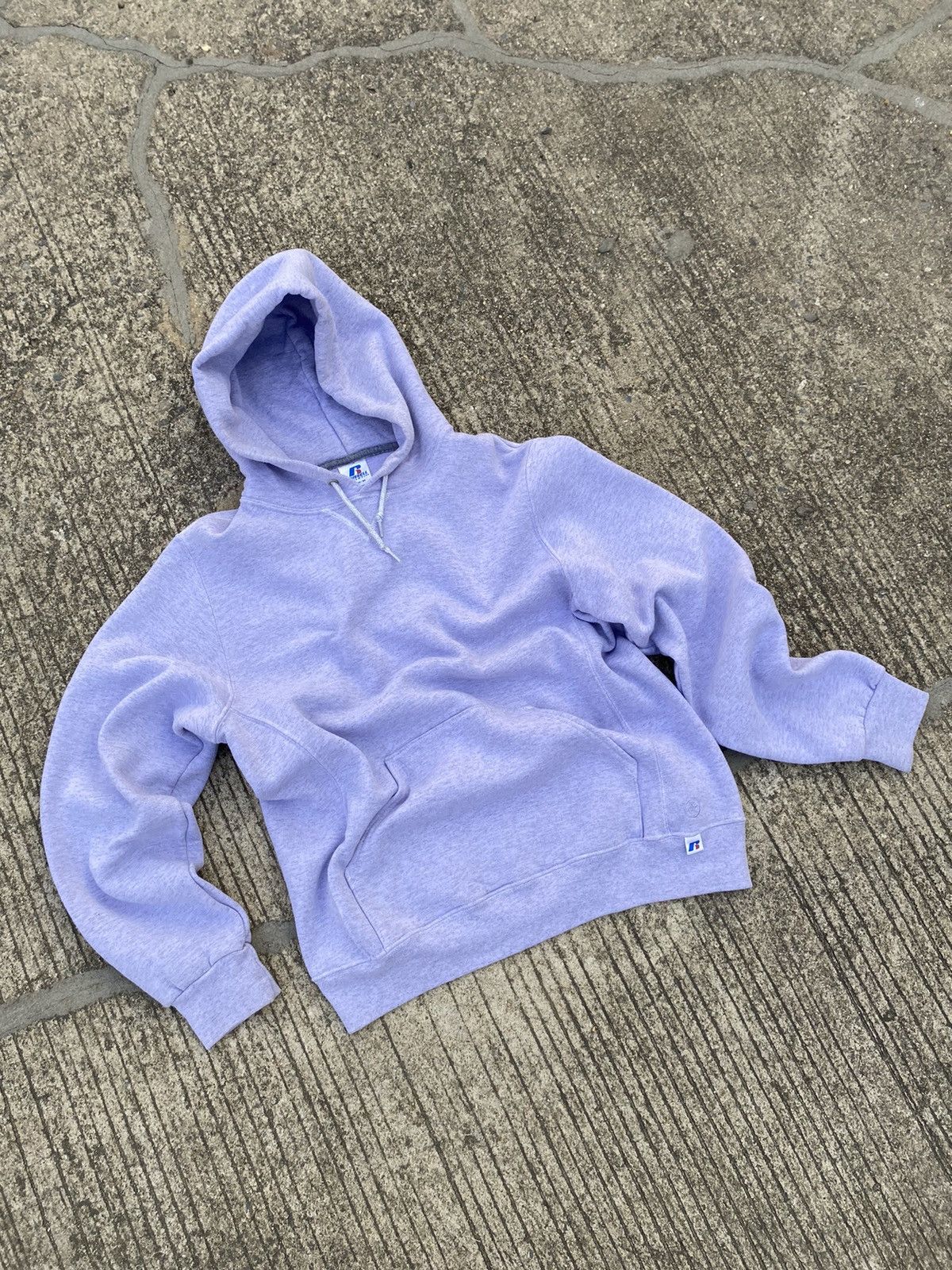 Vintage VTG Purple Grey Russell Athletic Hoodie (M) Size US M / EU 48-50 / 2 - 16 Thumbnail