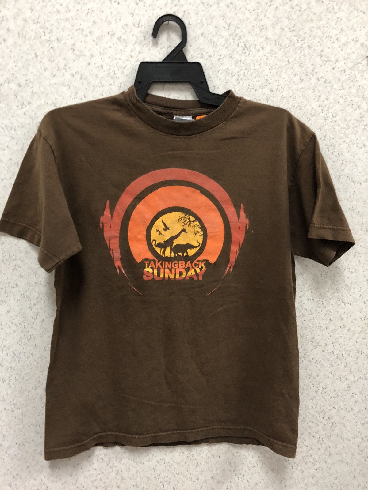 image of Band Tees Vintage Takingback Sunday in Brown, Men's (Size Medium)
