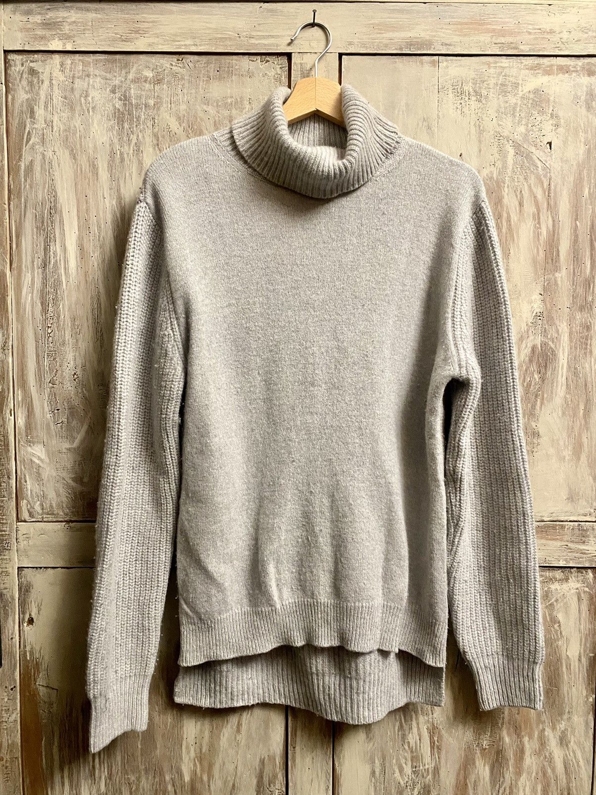 AMI Ami bi textured knit jumper gris wool M Size US M / EU 48-50 / 2 - 1 Thumbnail